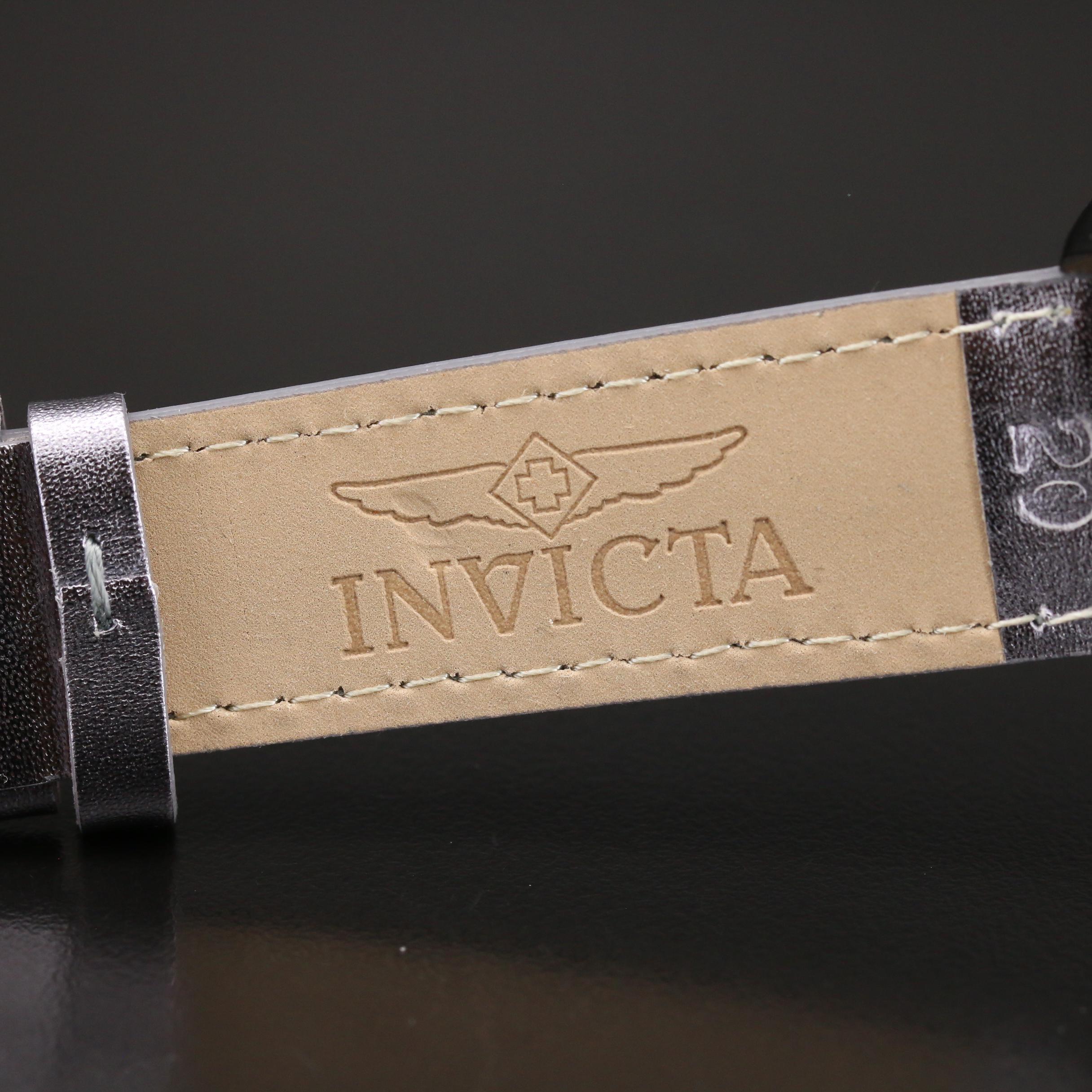 Invicta "Black Magic" Diamond and Stainless Steel Quartz Watch