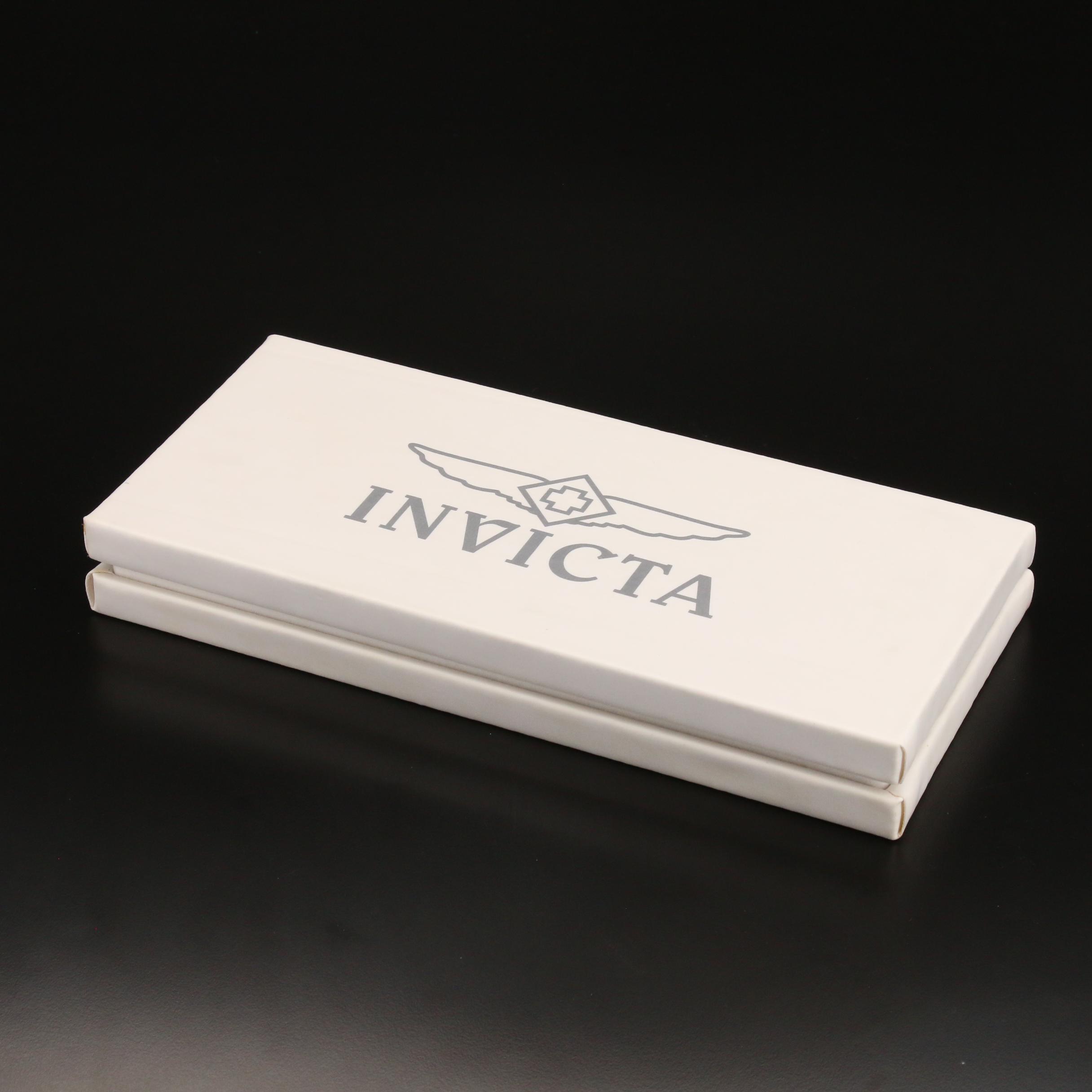 Invicta "Black Magic" Diamond and Stainless Steel Quartz Watch