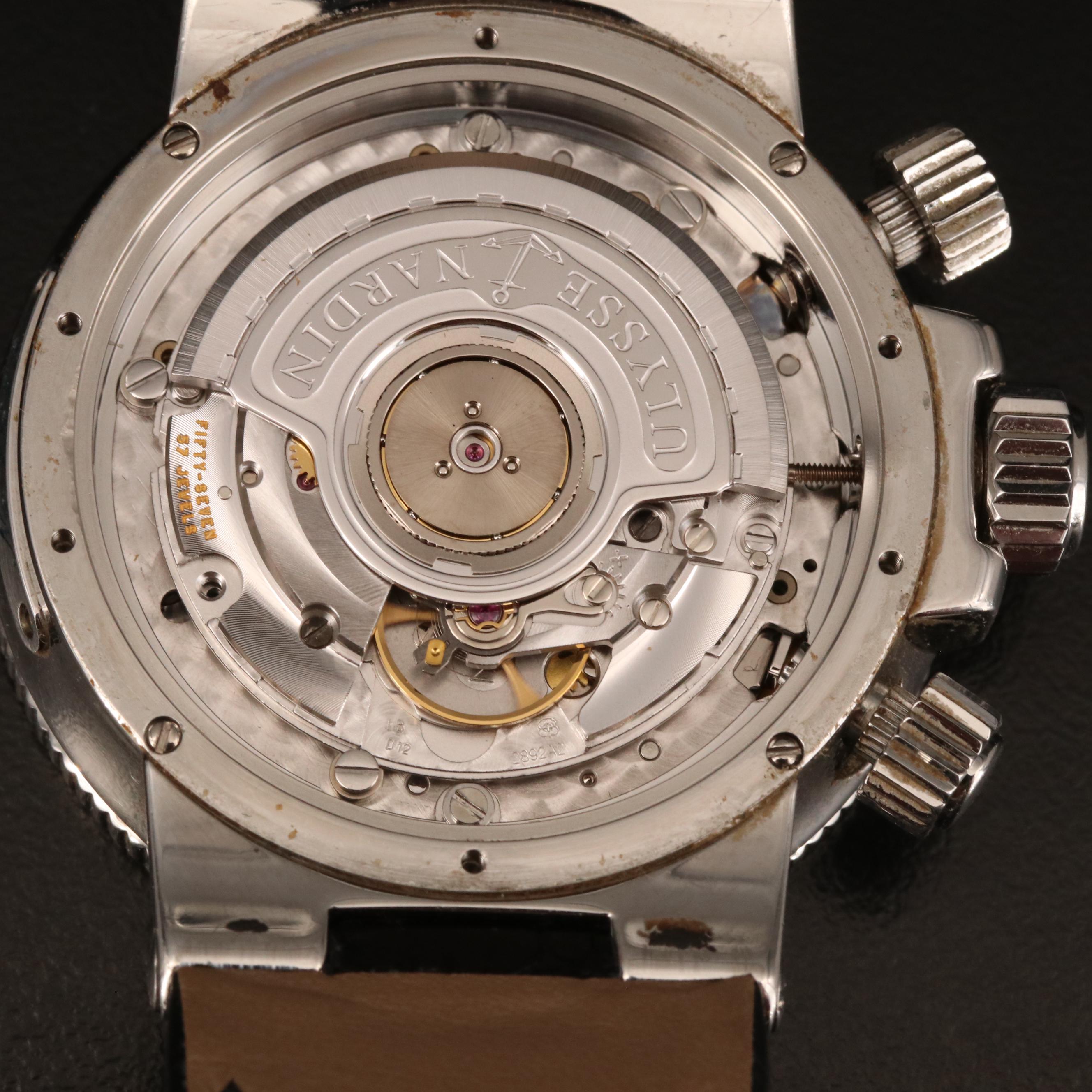 Ulysee Nardin Marine Chronograph Stainless Steel Watch