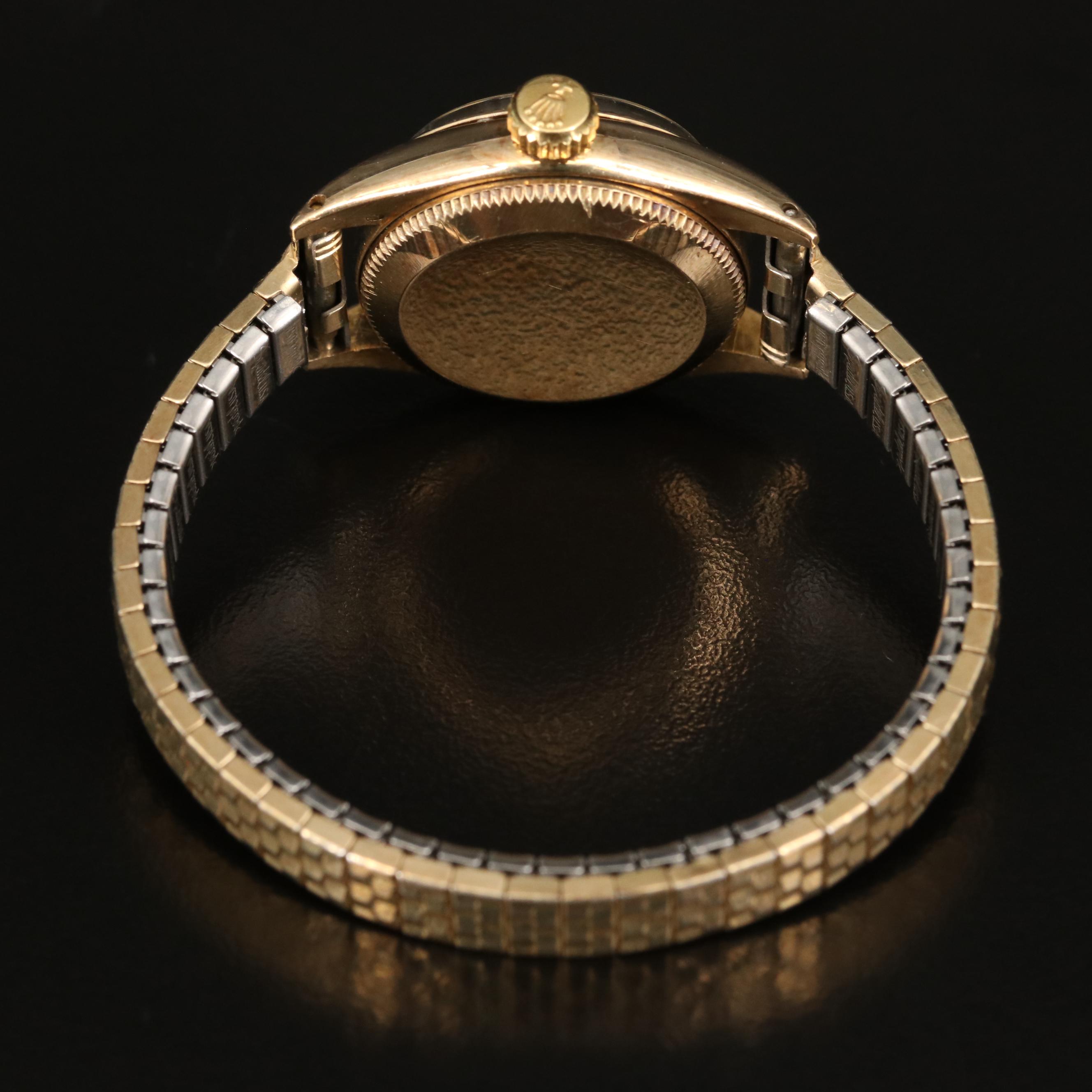 1956 Rolex Oyster Perpetual 6509 14K Gold Automatic Watch