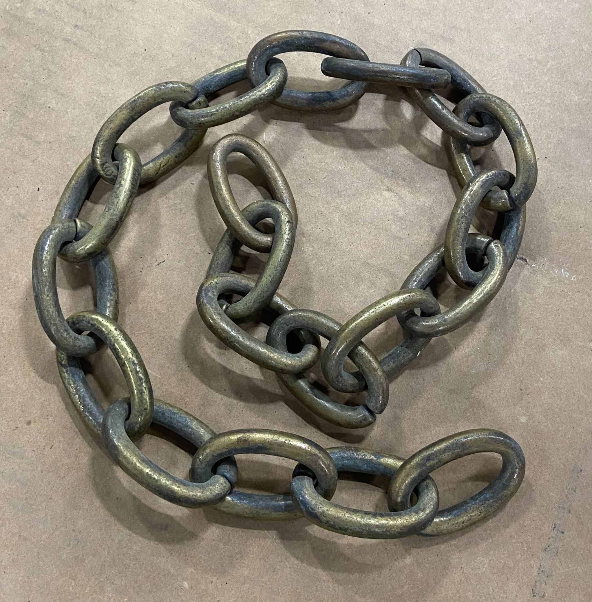 Duffner & Kimberly Co. "Nasturtium Border" Colored Slag Glass Chandelier