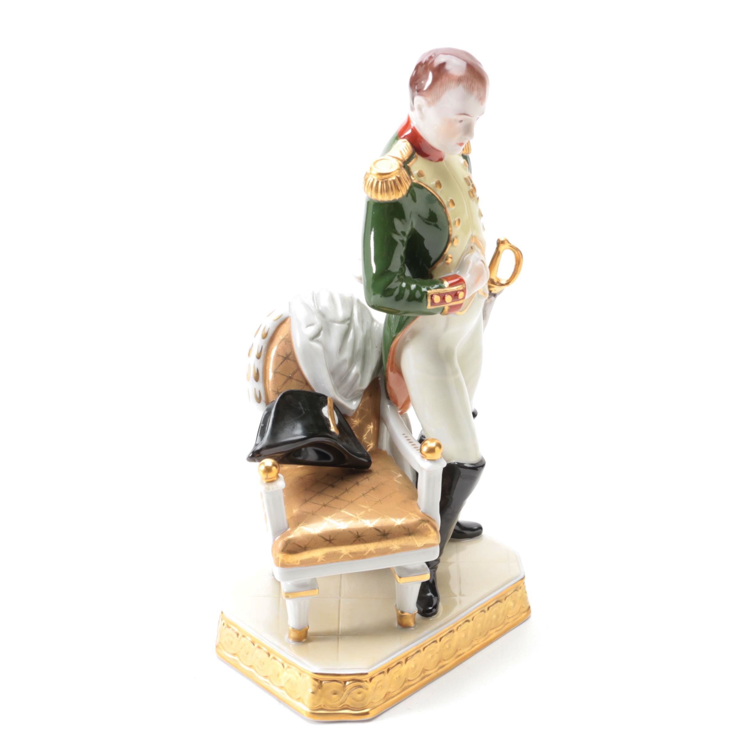 Kämmer Volkstedt "Napoleon I" Porcelain Figurine, Late 20th Century