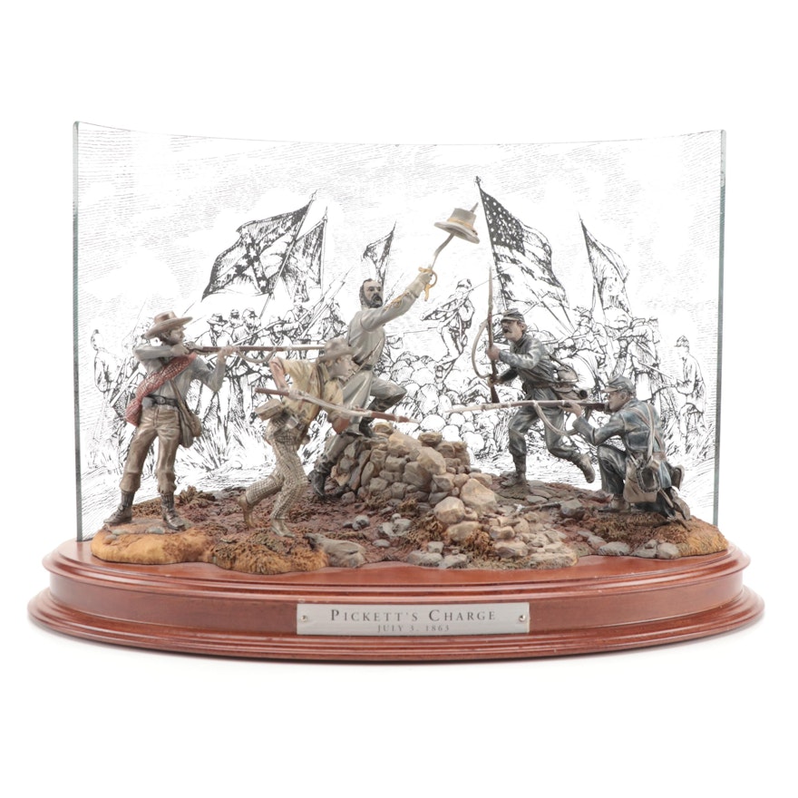 The Franklin Mint "Pickett's Charge, July 3, 1863" Diorama by Ron Spicer
