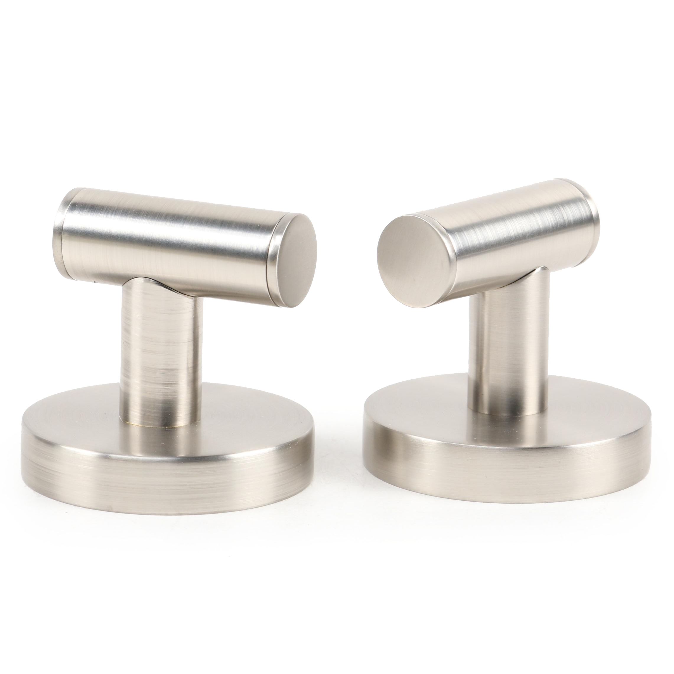 Brushed Nickel Finished Brass Robe Hooks