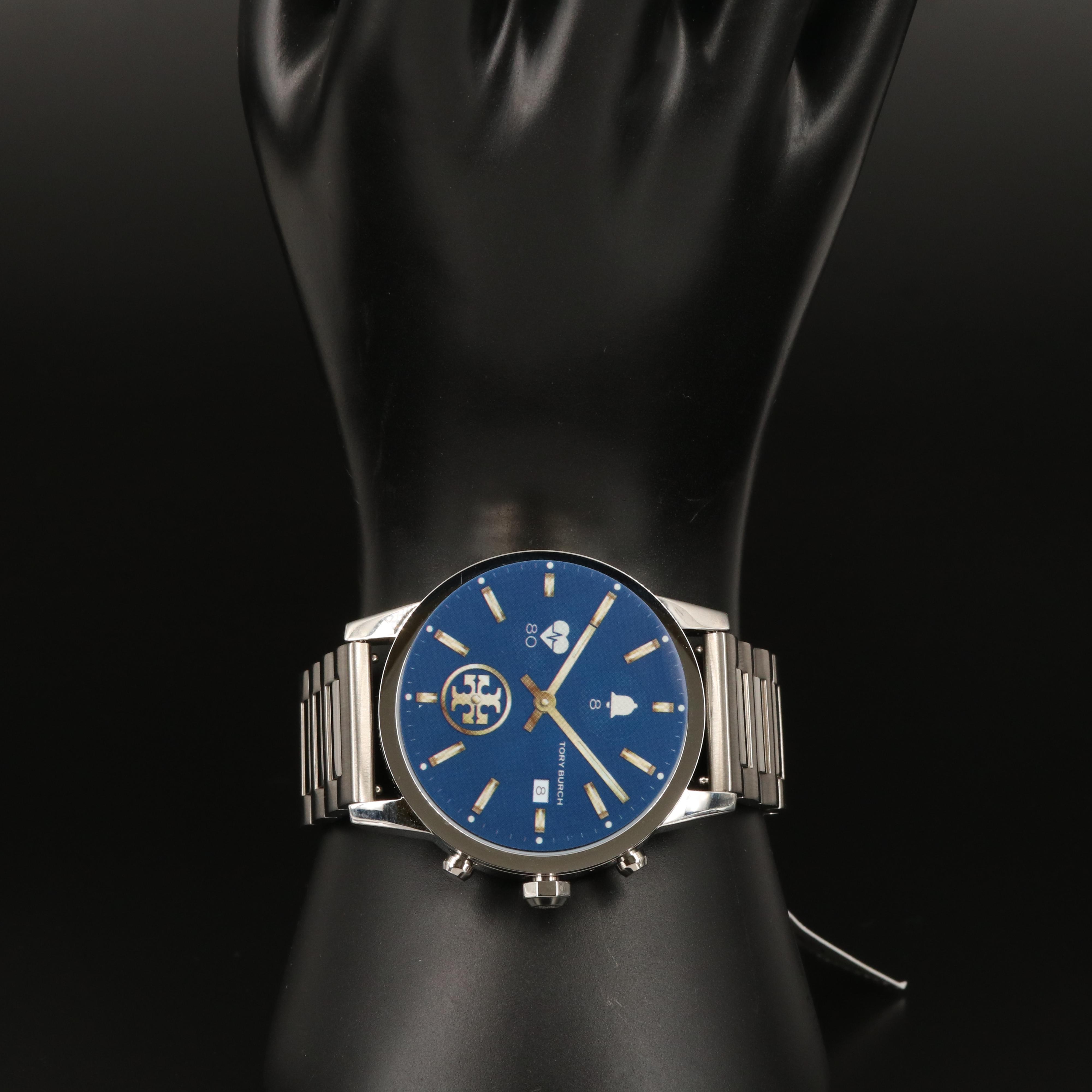 Tory Burch Gigi Tory Track Stainless Steel Touchscreen Smart Watch