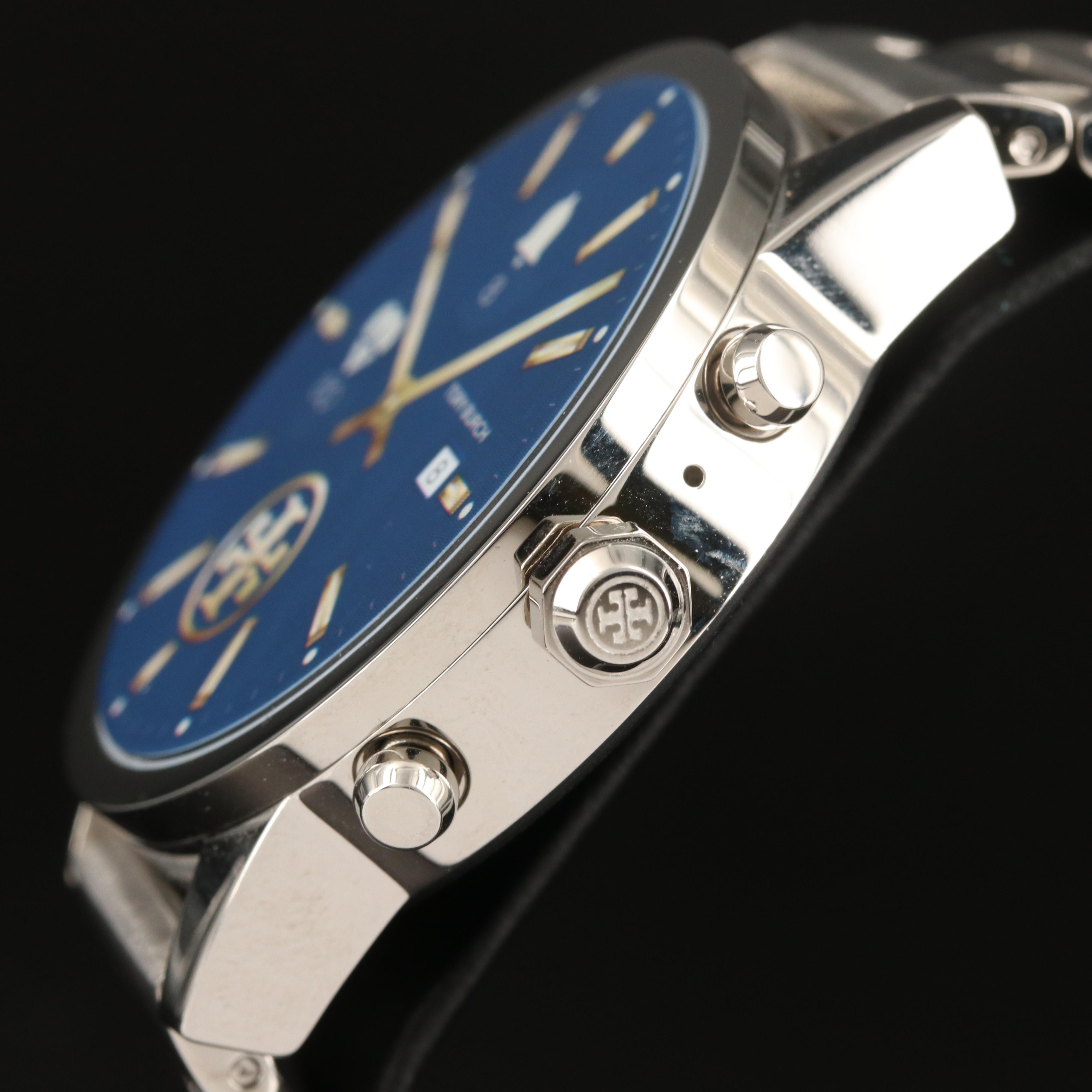 Tory Burch Gigi Tory Track Stainless Steel Touchscreen Smart Watch