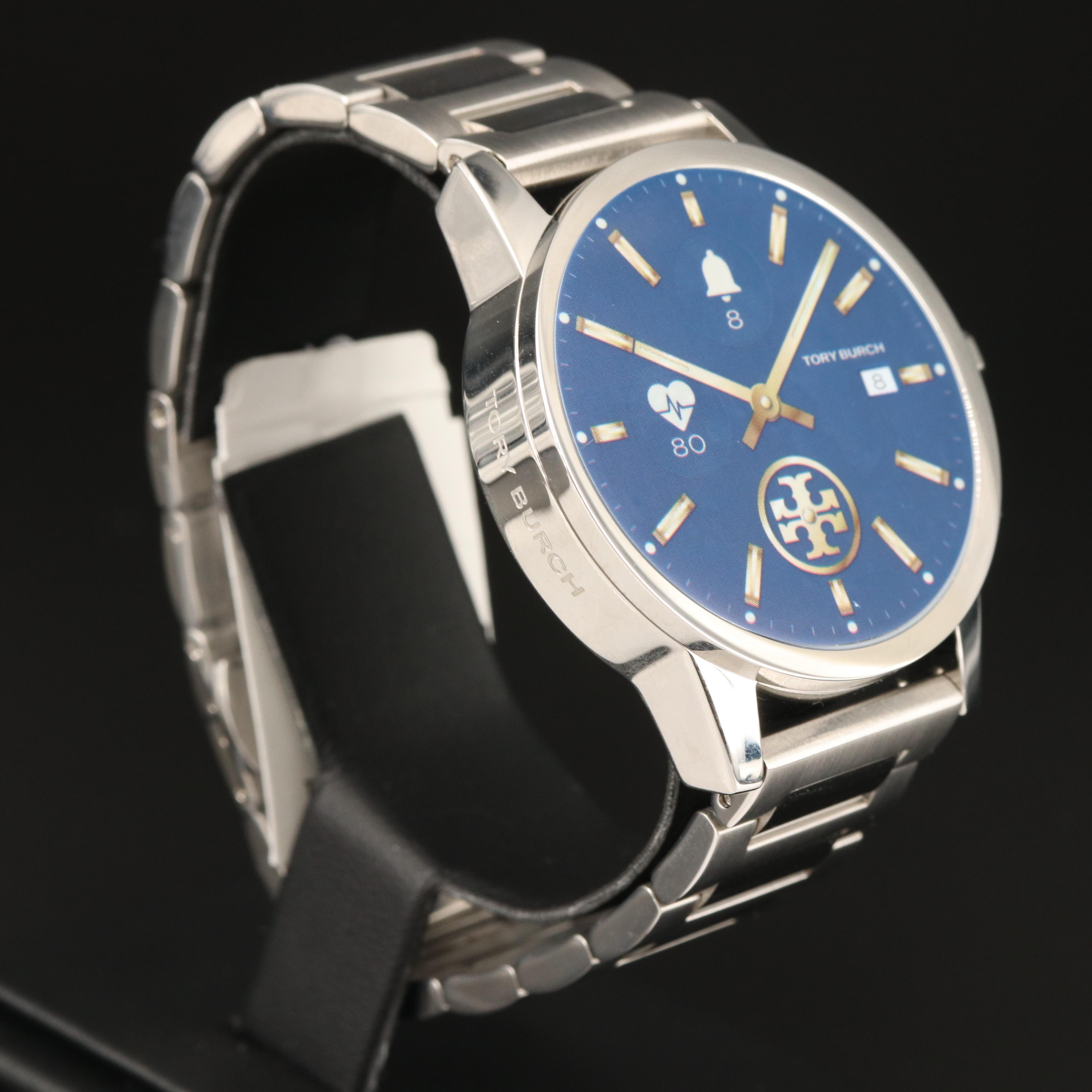 Tory Burch Gigi Tory Track Stainless Steel Touchscreen Smart Watch