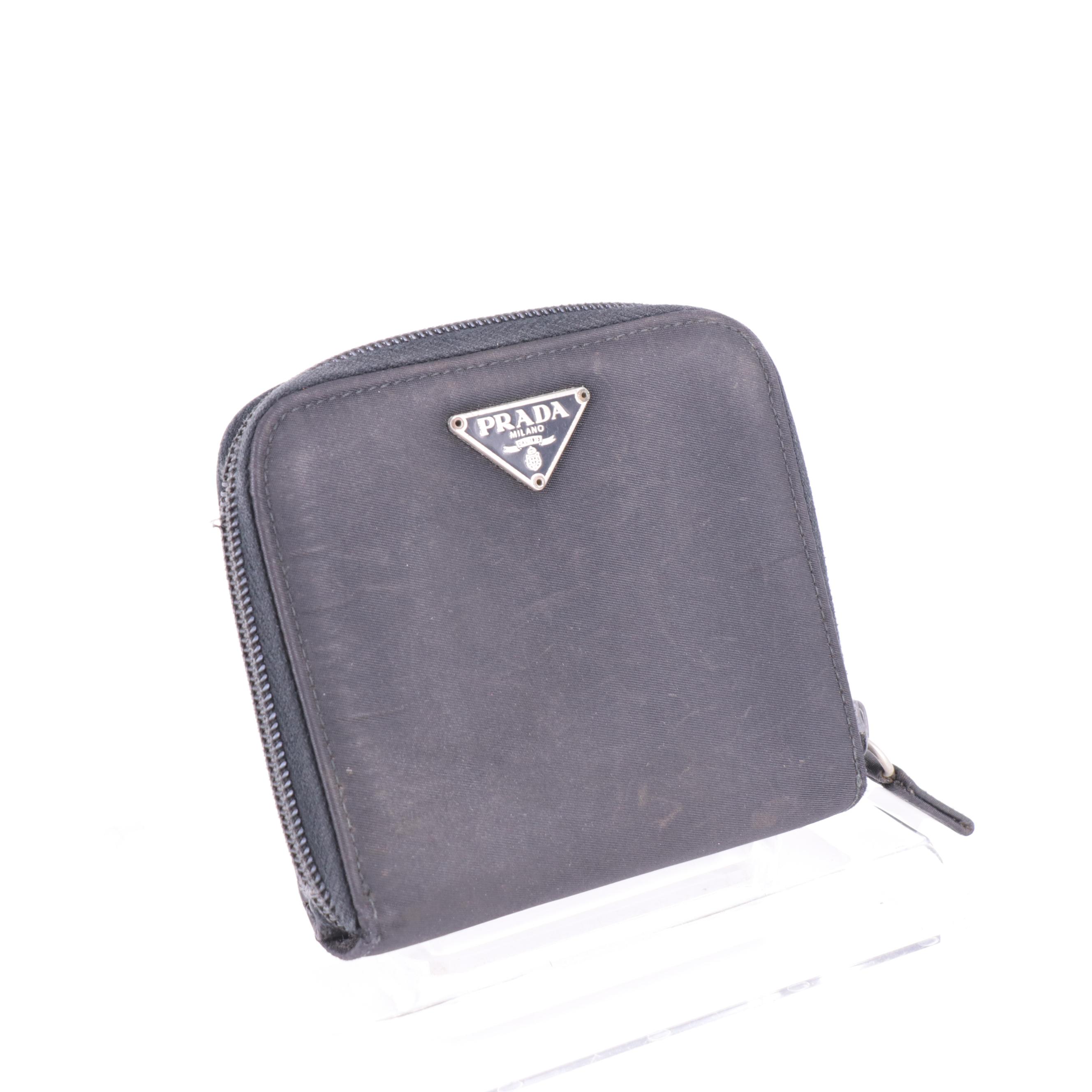 Prada Black Nylon Tessuto Wallet