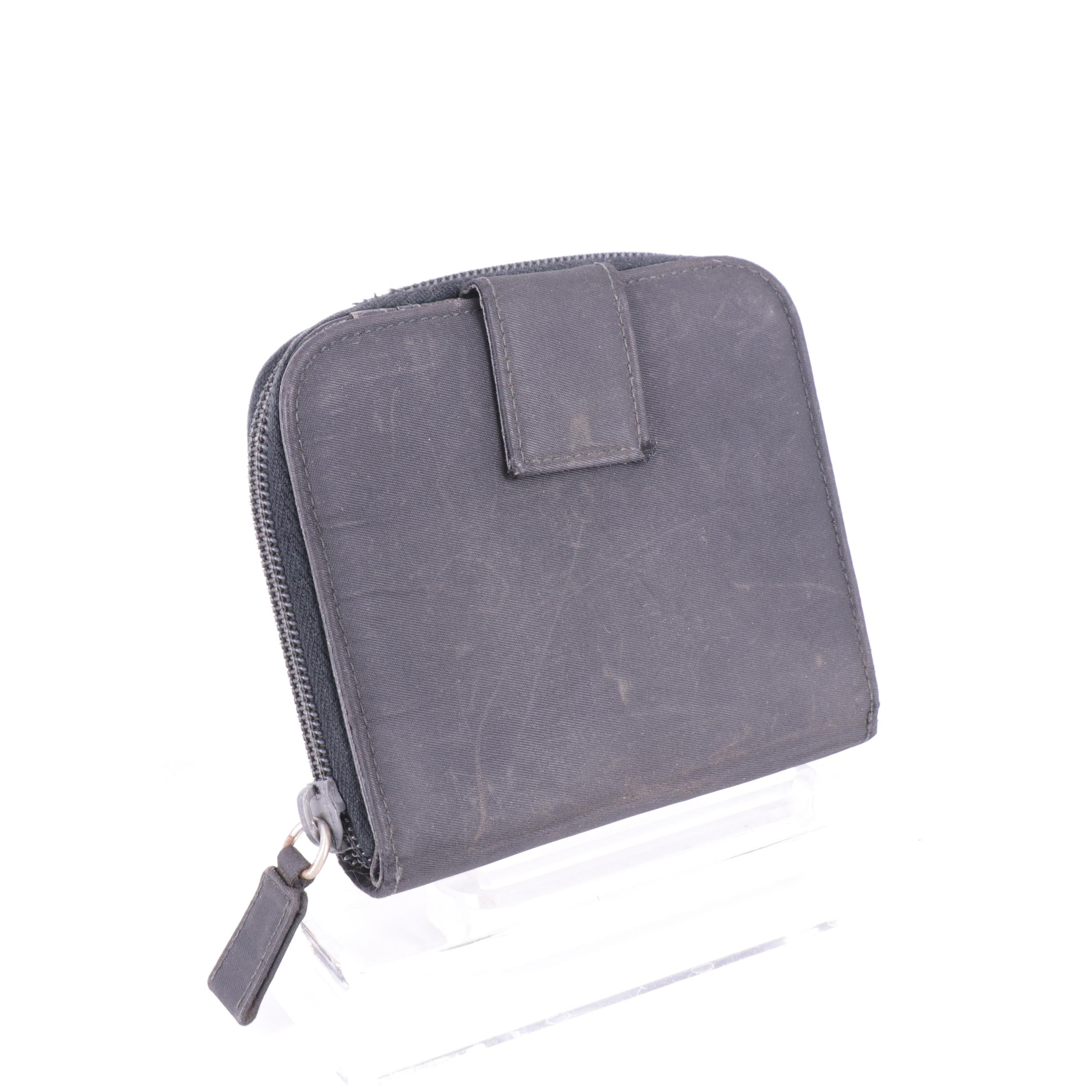 Prada Black Nylon Tessuto Wallet