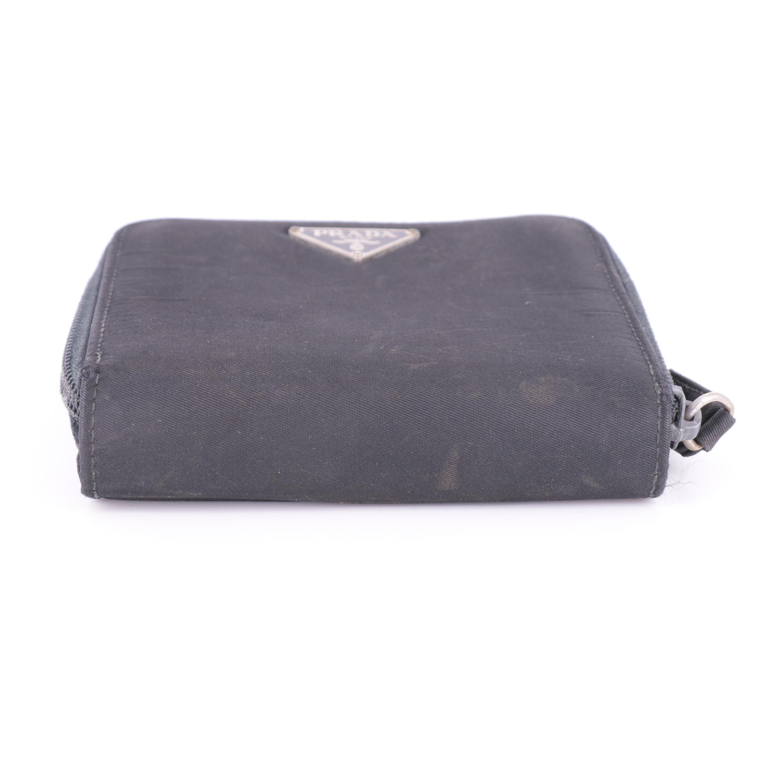 Prada Black Nylon Tessuto Wallet