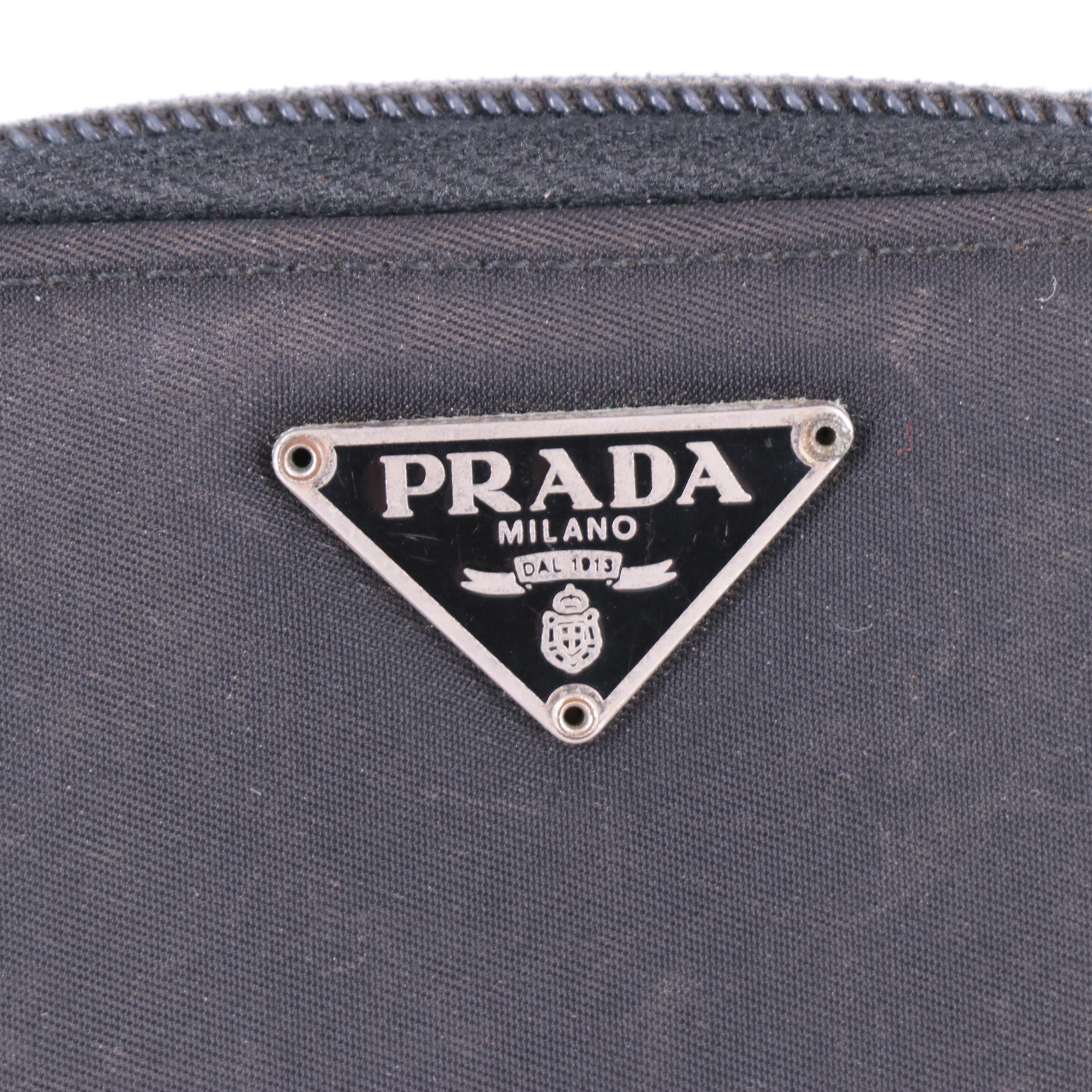 Prada Black Nylon Tessuto Wallet