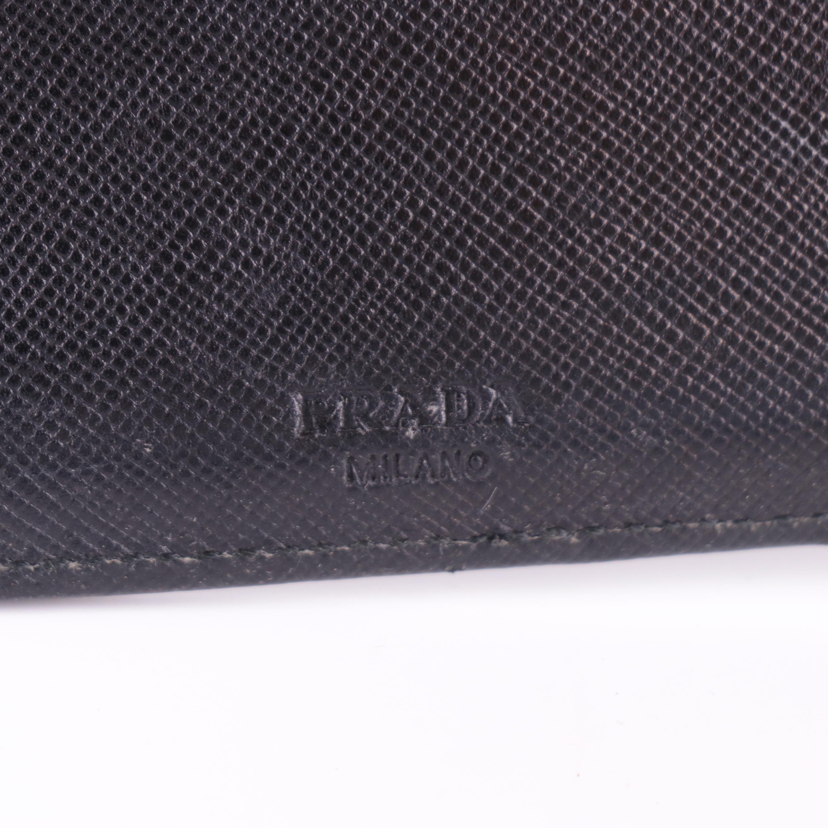 Prada Black Nylon Tessuto Wallet