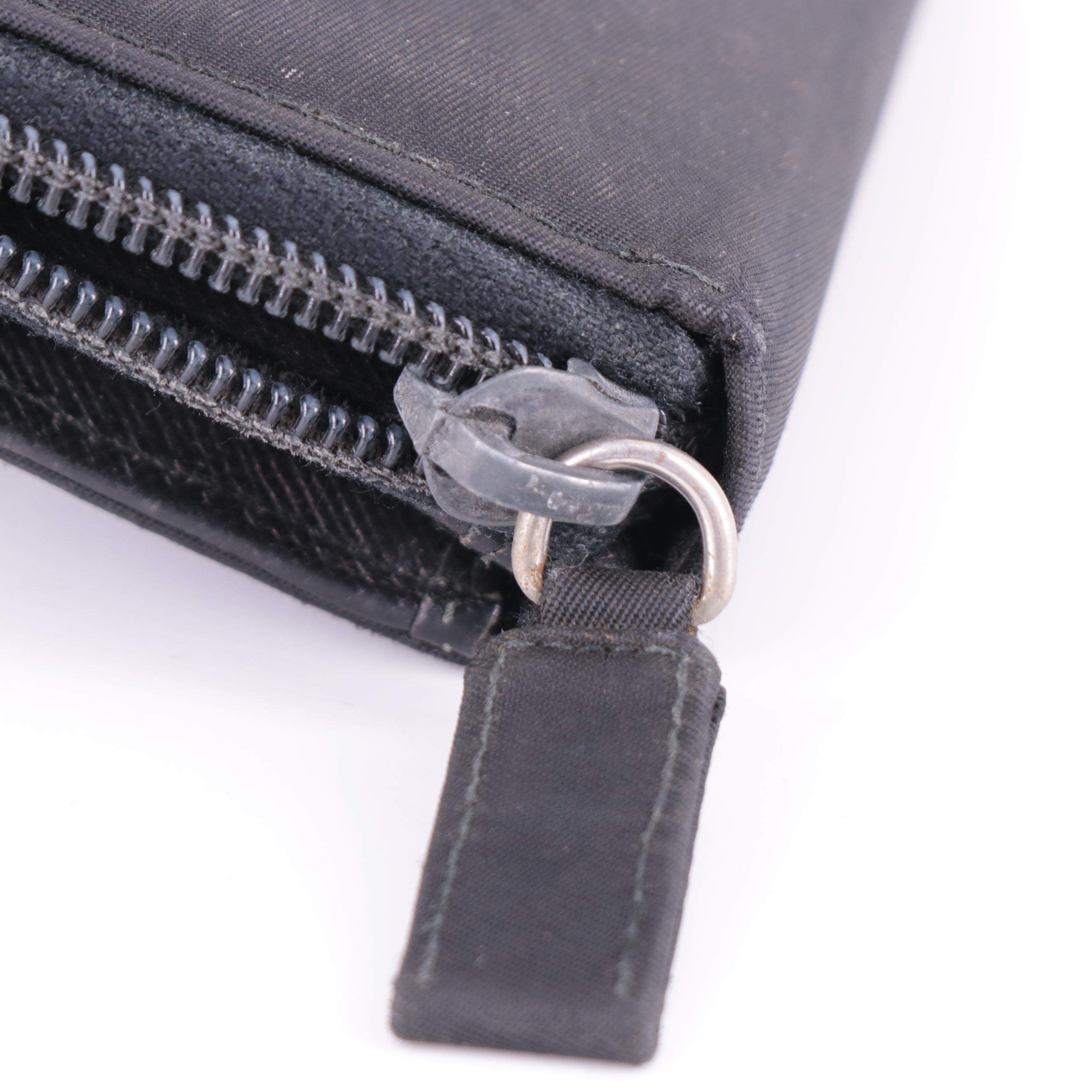 Prada Black Nylon Tessuto Wallet