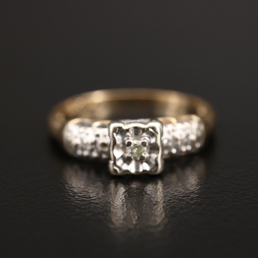 14K Diamond Ring