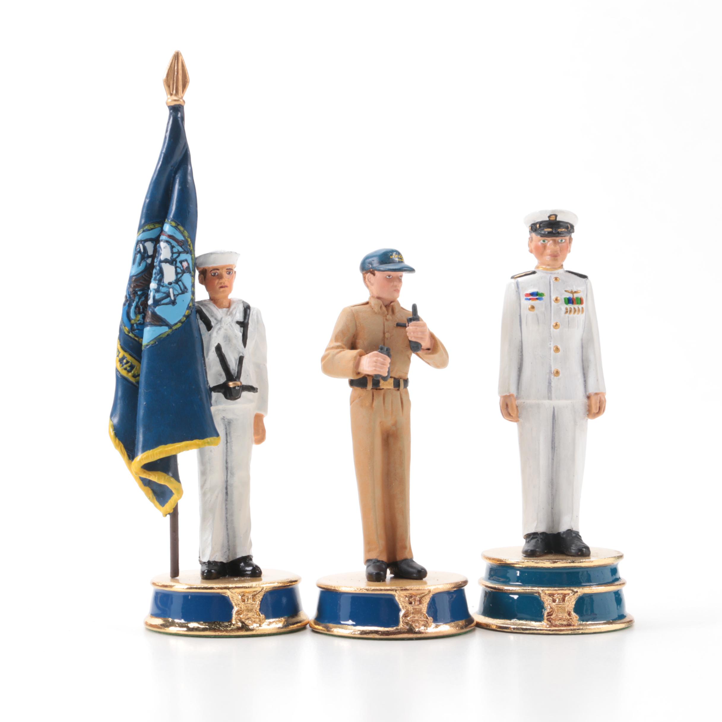 Hamilton Field of Honor US Navy, USMC Chess Set