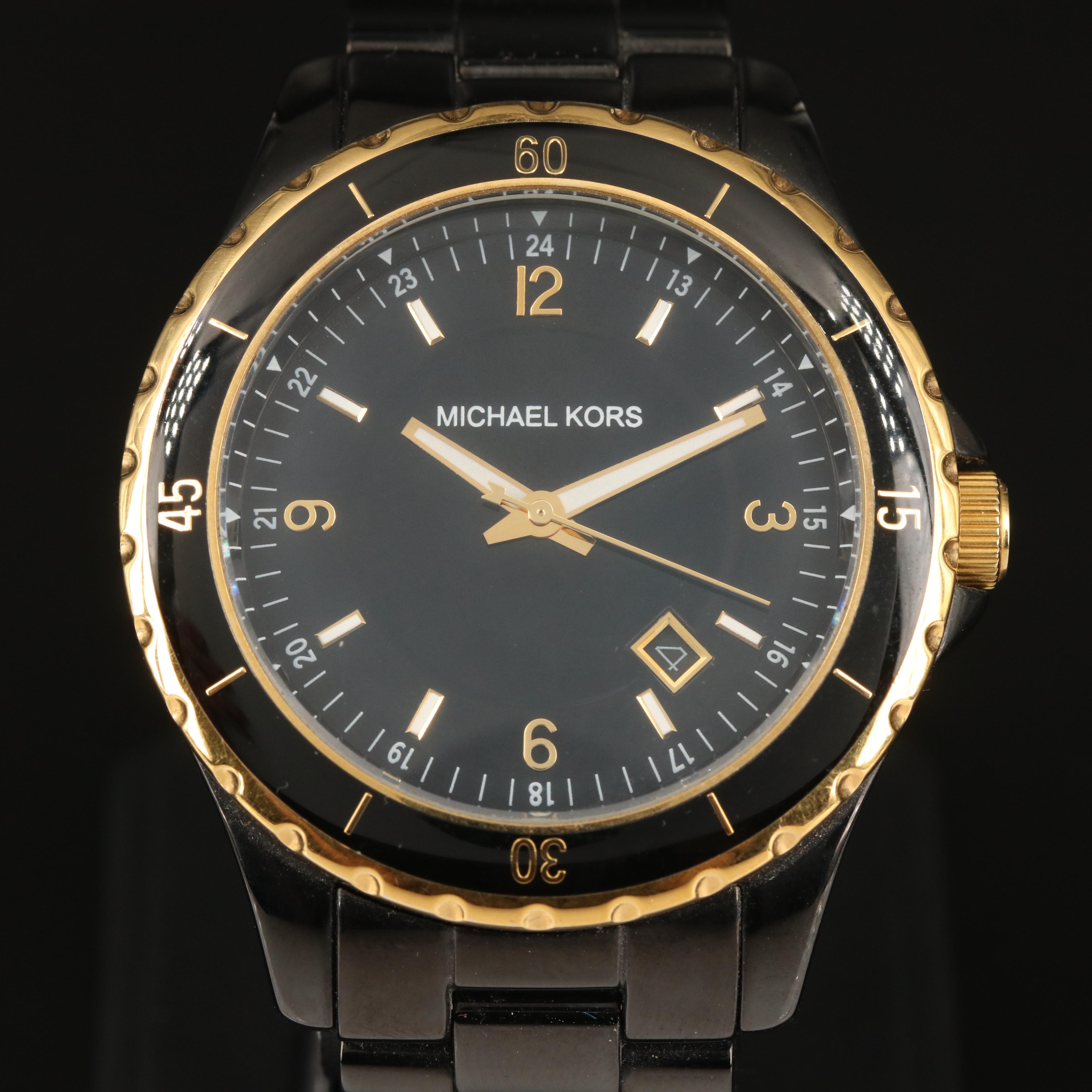 Michael Kors Quartz with Date Stainless Steel Watch