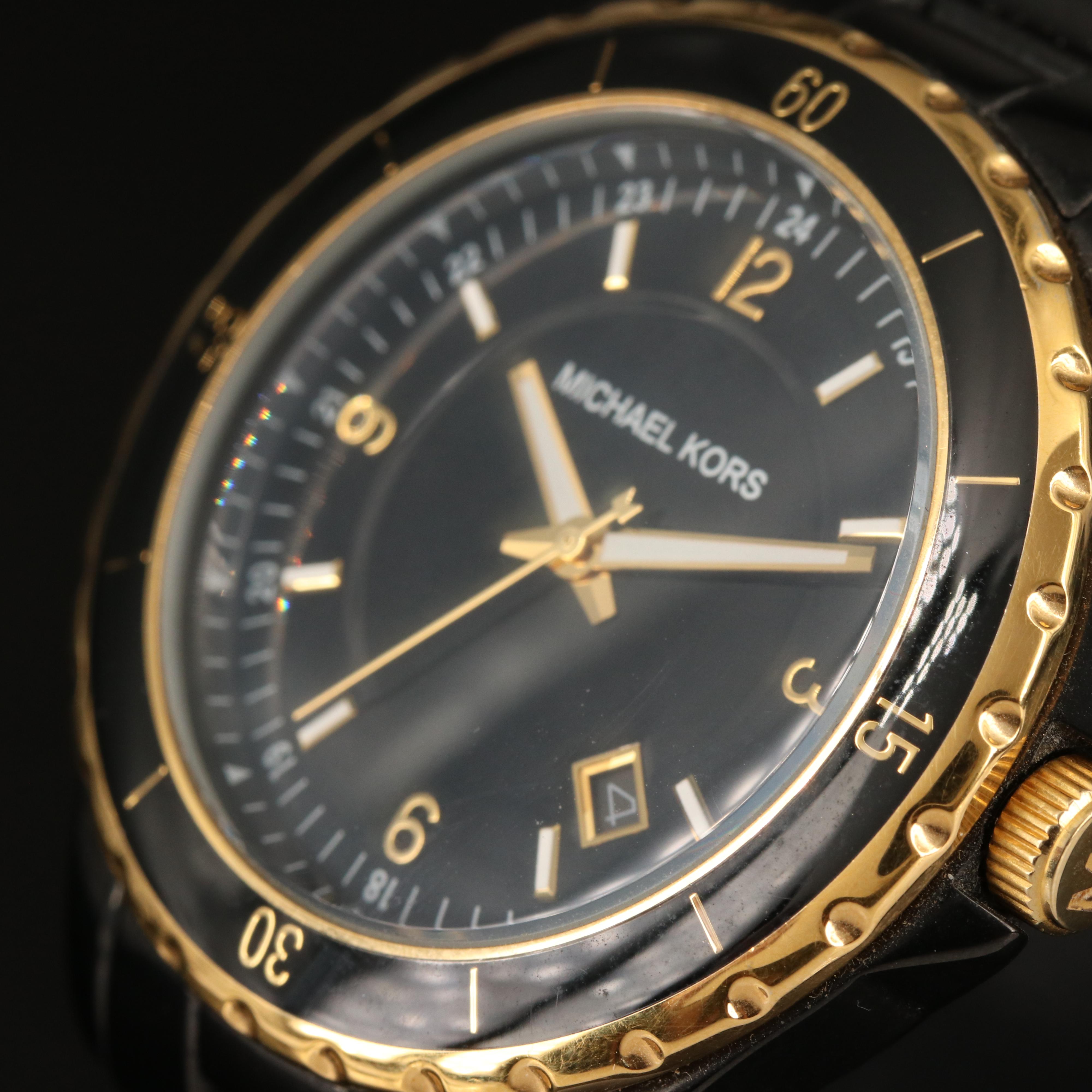 Michael Kors Quartz with Date Stainless Steel Watch