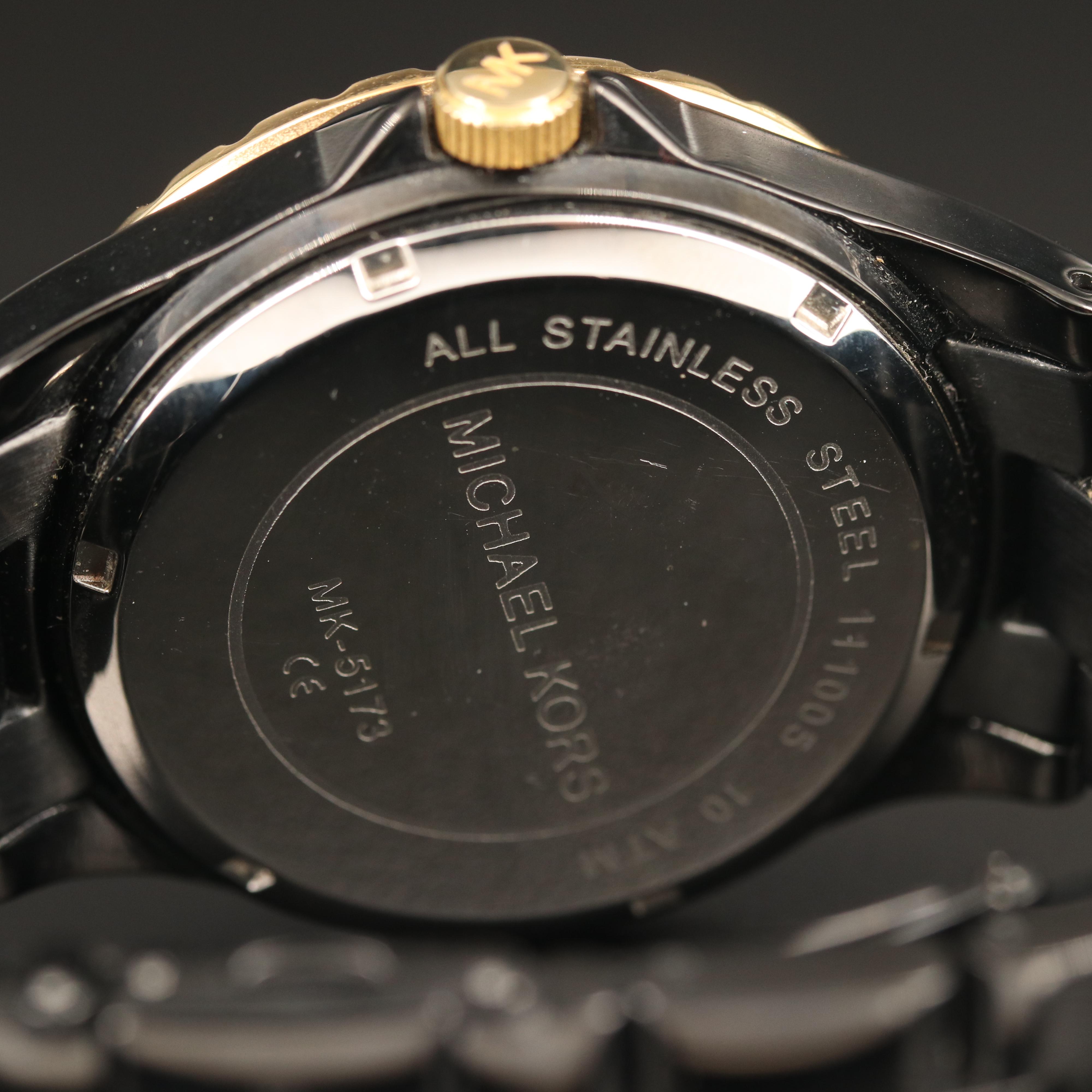 Michael Kors Quartz with Date Stainless Steel Watch