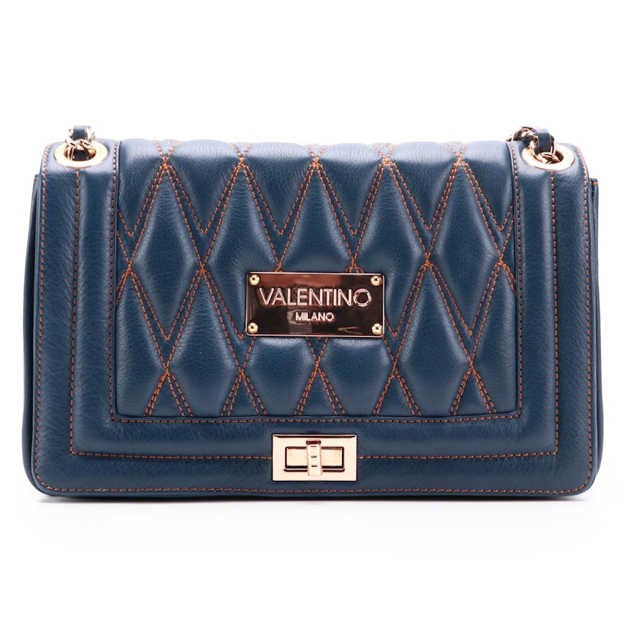Valentino by Mario Valentino Spa Alice Diamond Quilted Shoulder Bag