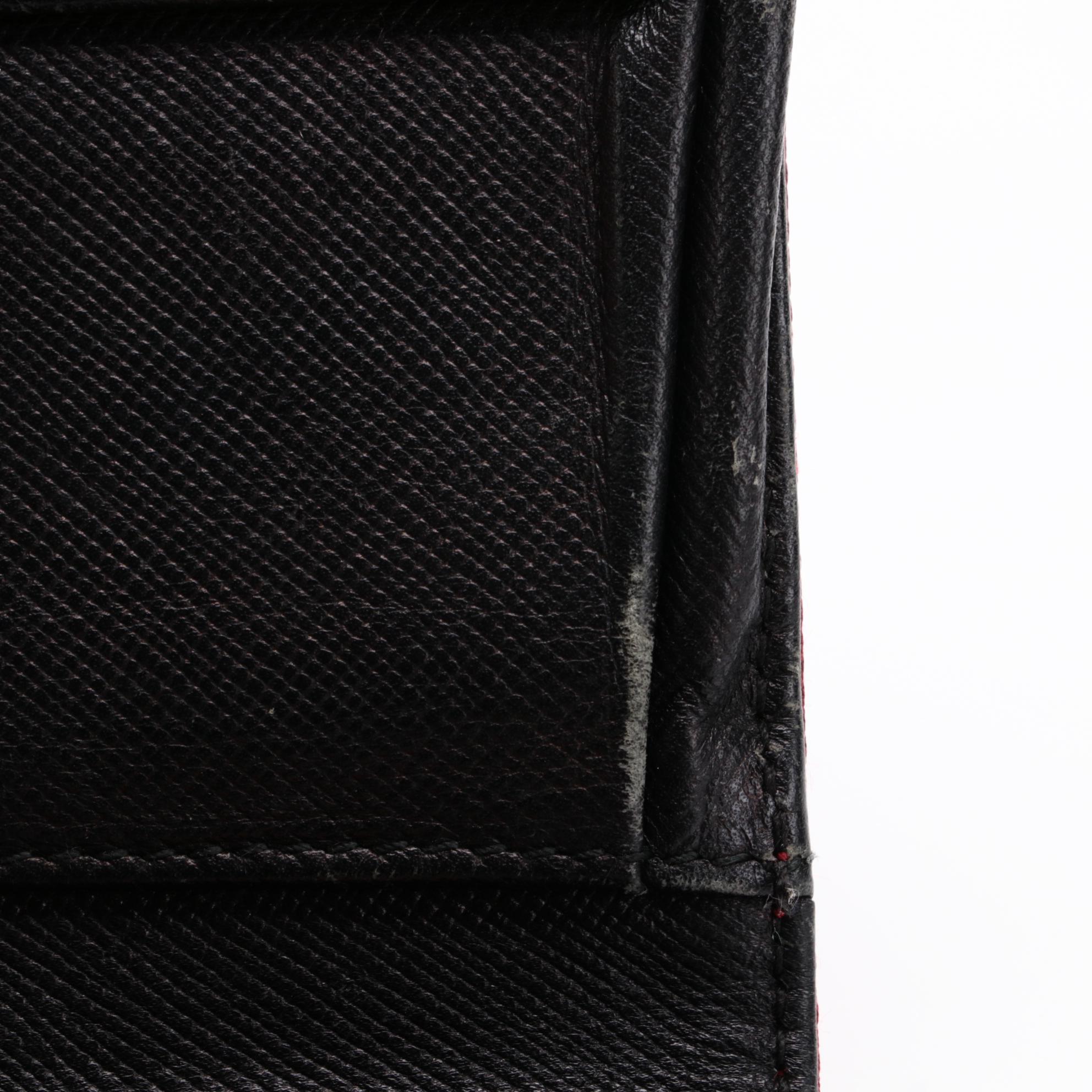 Prada Cerise Tessuto Nylon Vela Flap Wallet with Saffiano Leather