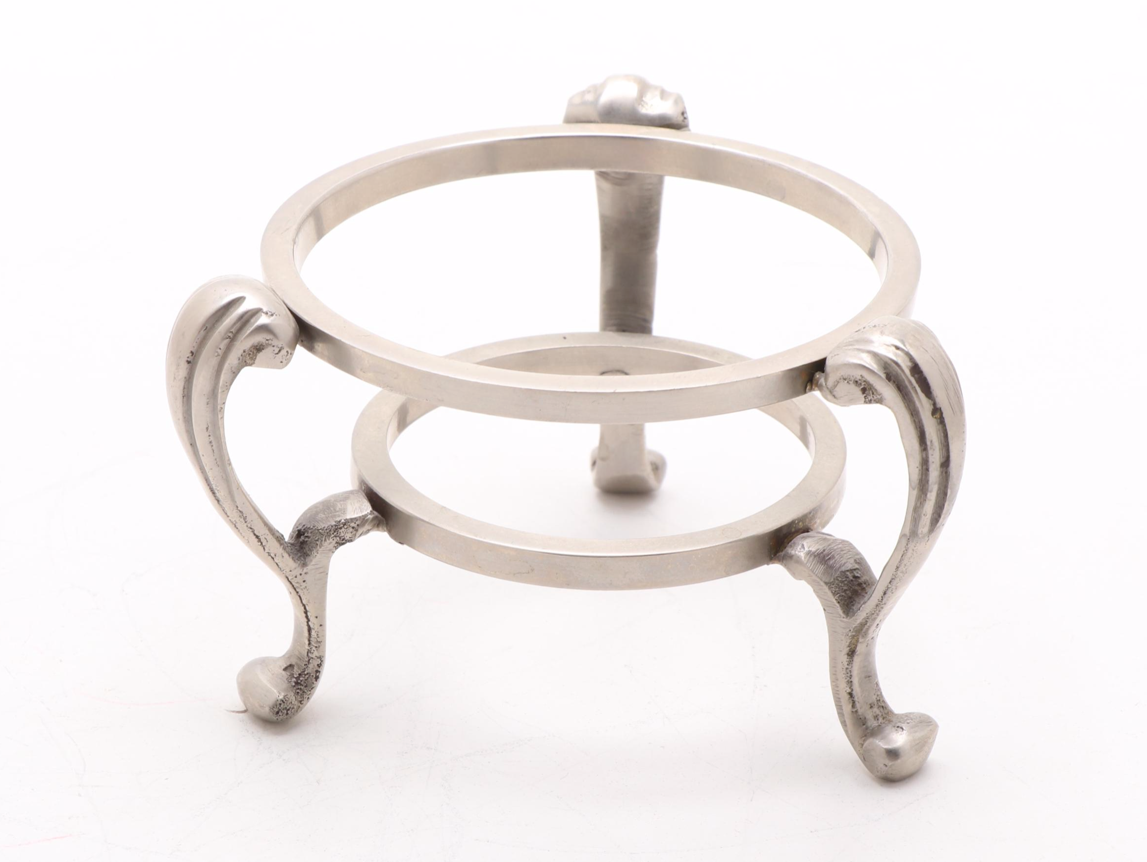 Lundberg Studios Art Glass Globe Paperweight with Metal Stand, 1998