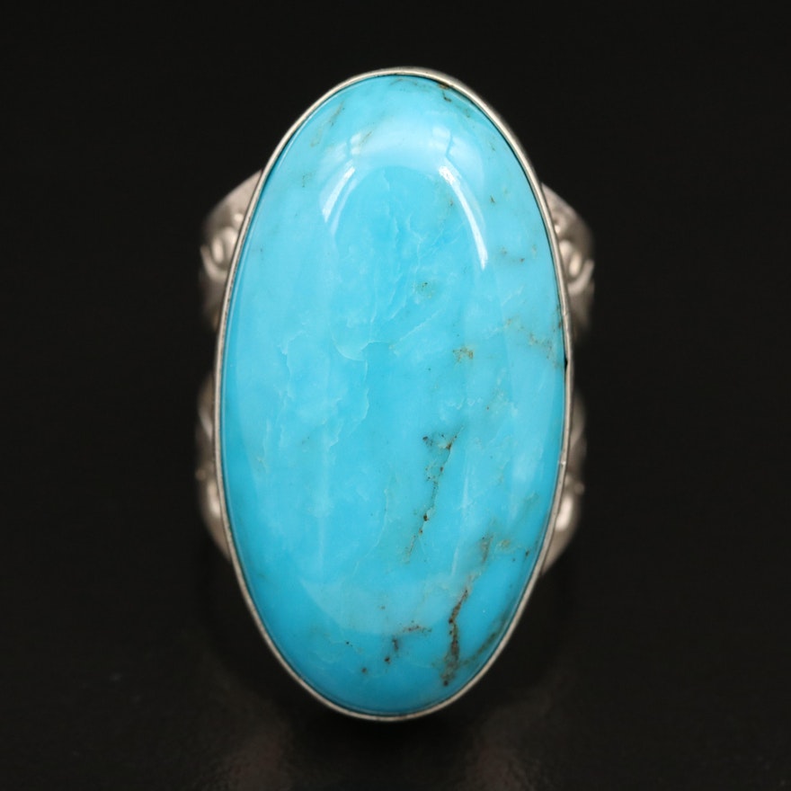 Desert Rose Trading Co. Sterling Silver Turquoise Ring