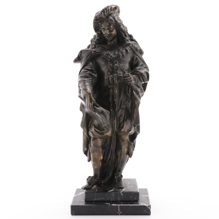 Brass Sculpture of Rembrandt, Mid-20th Century