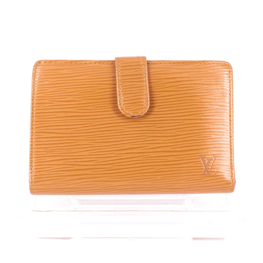 Louis Vuitton Porte-Monnaie Viennois Wallet in Cipango Gold Epi Leather