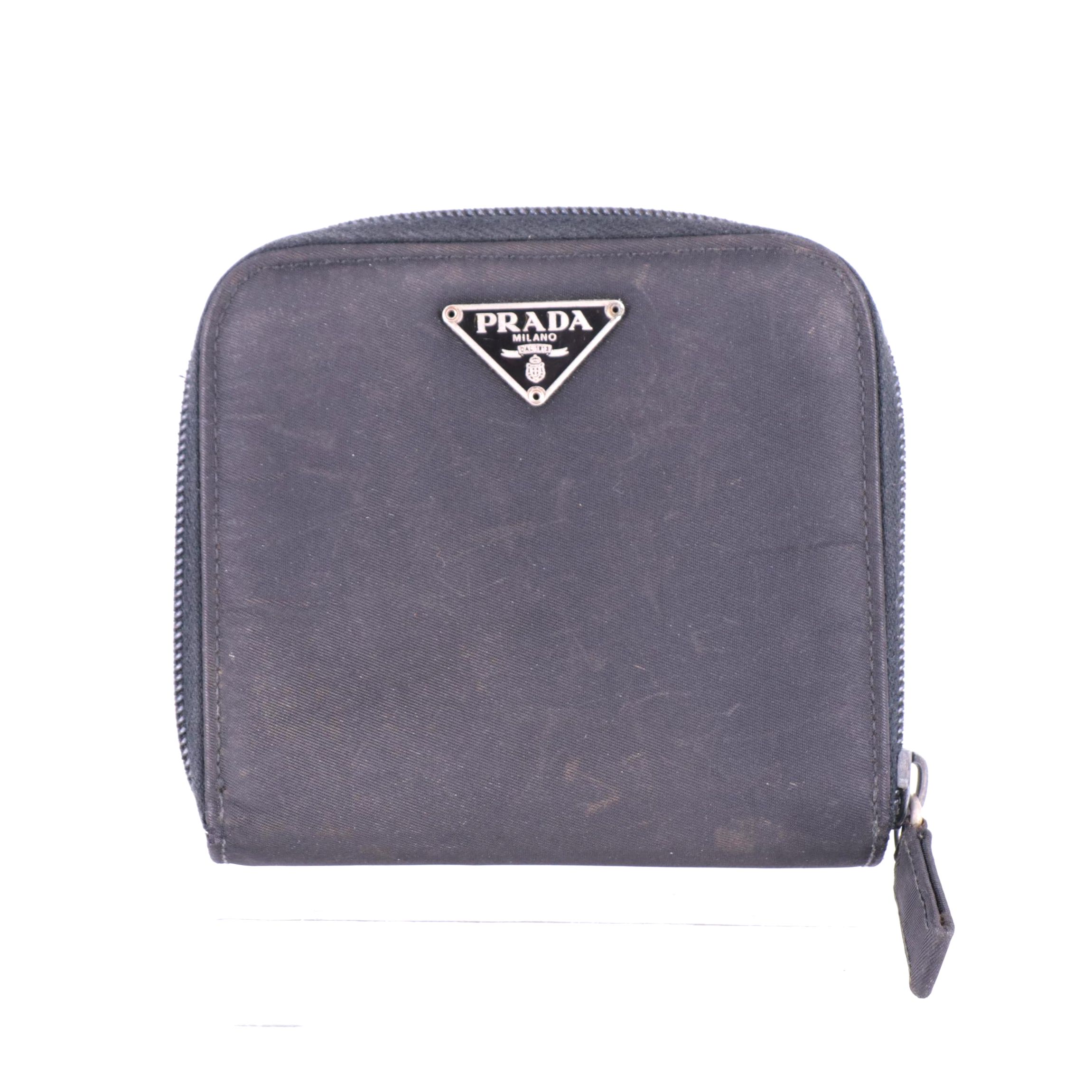 Prada Black Nylon Tessuto Wallet