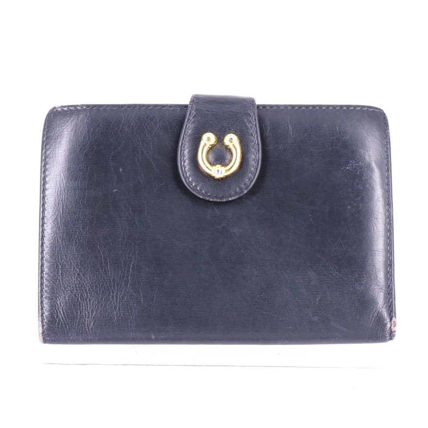 Gucci Compact Passport Wallet in Black Leather