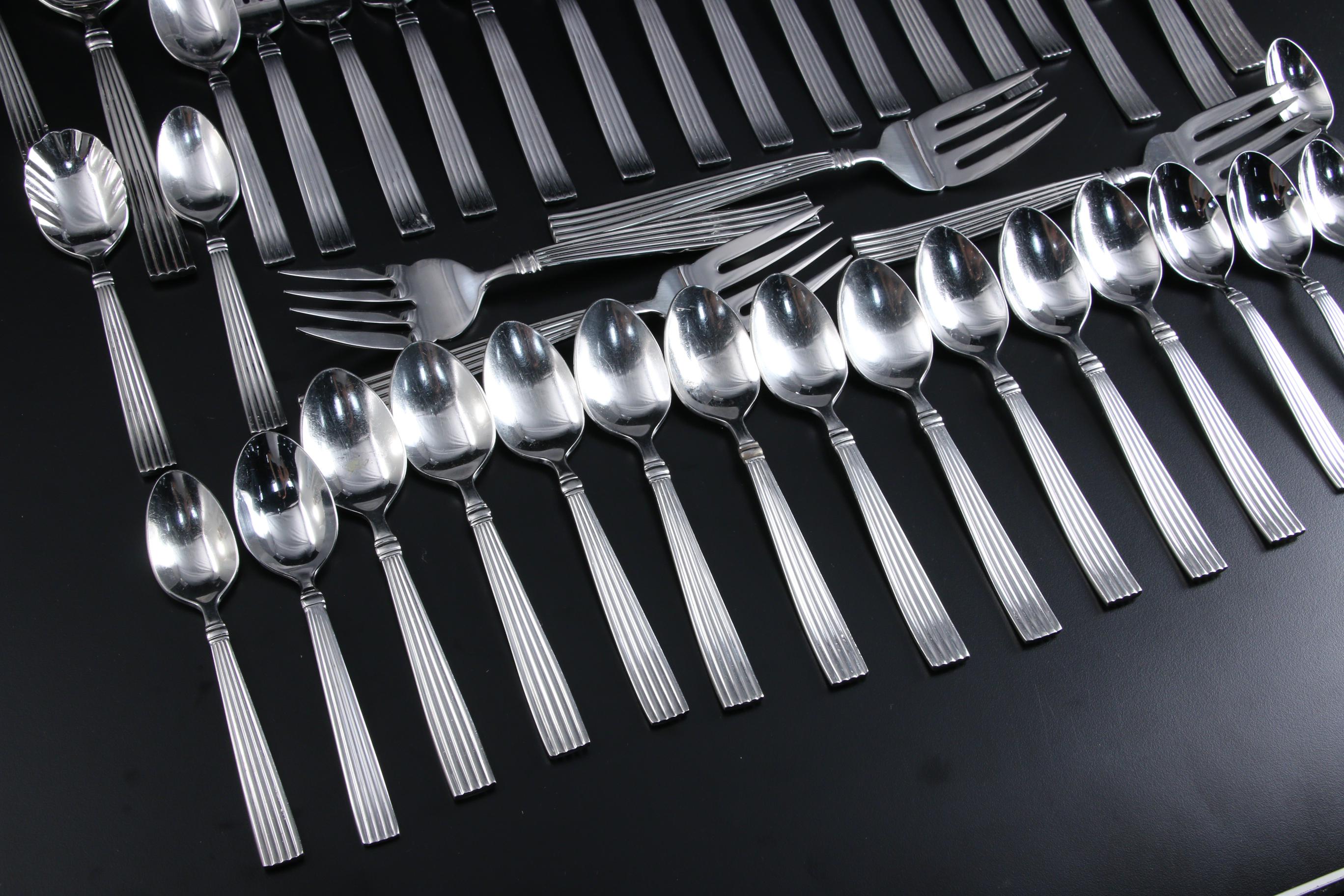 Reed & Barton "Crescendo and Crescendo II" Stainless Steel Flatware