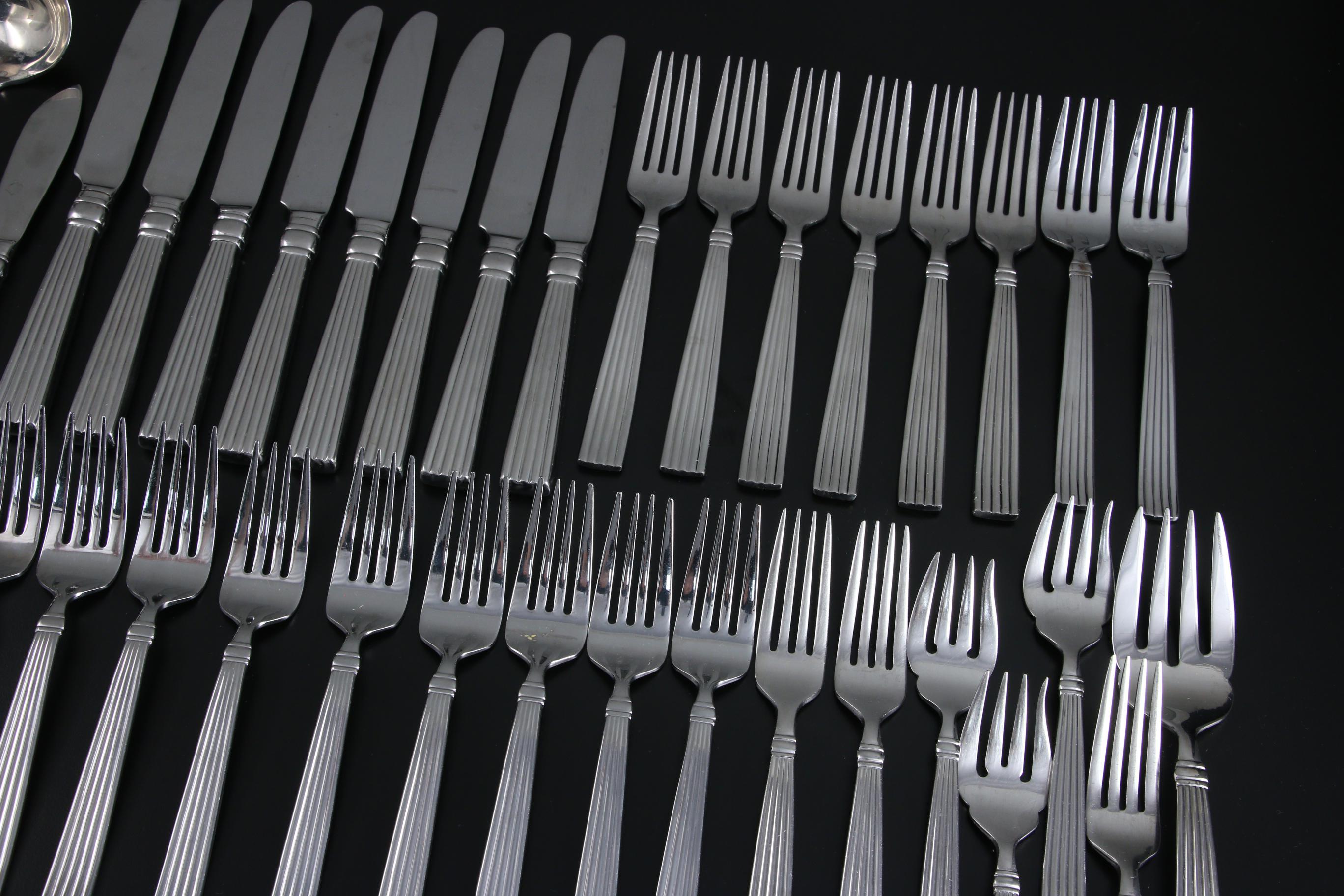 Reed & Barton "Crescendo and Crescendo II" Stainless Steel Flatware