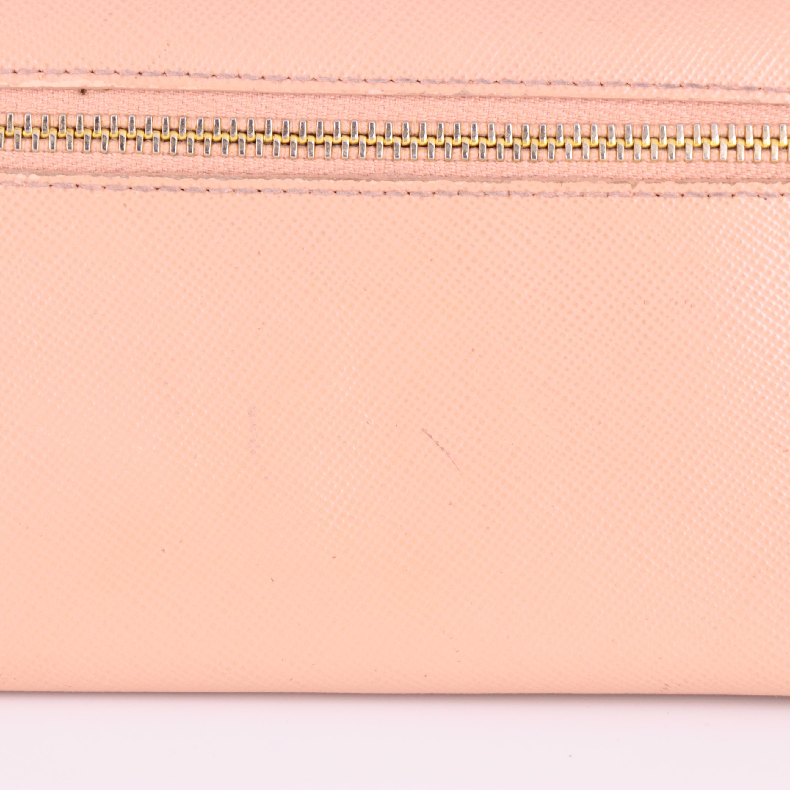 Prada Continental Flap Wallet in Orchidea Saffiano Leather