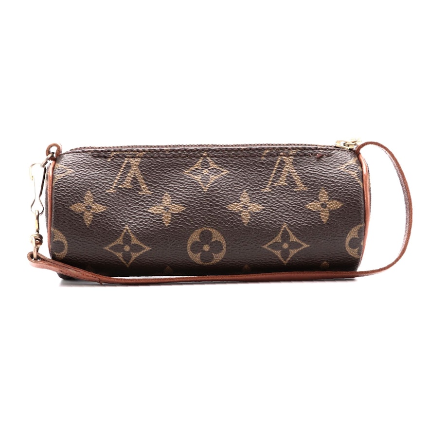 Louis Vuitton Papillon Pochette in Monogram Canvas with Leather Trim