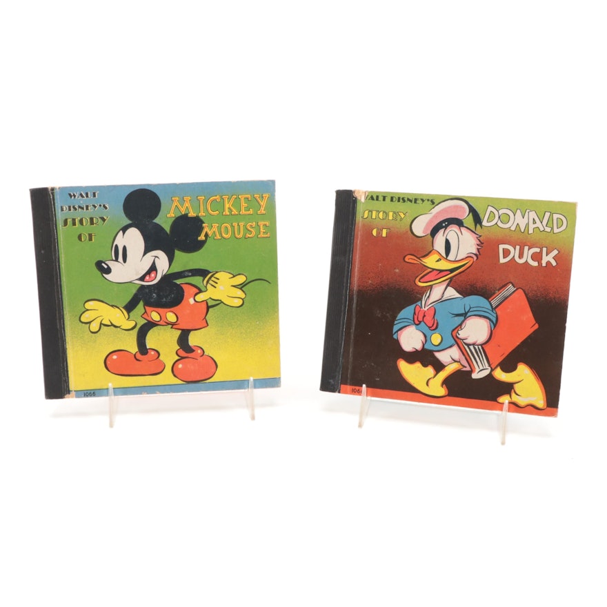 "Walt Disney's Story of Mickey Mouse" and "Donald Duck" Books, circa 1938