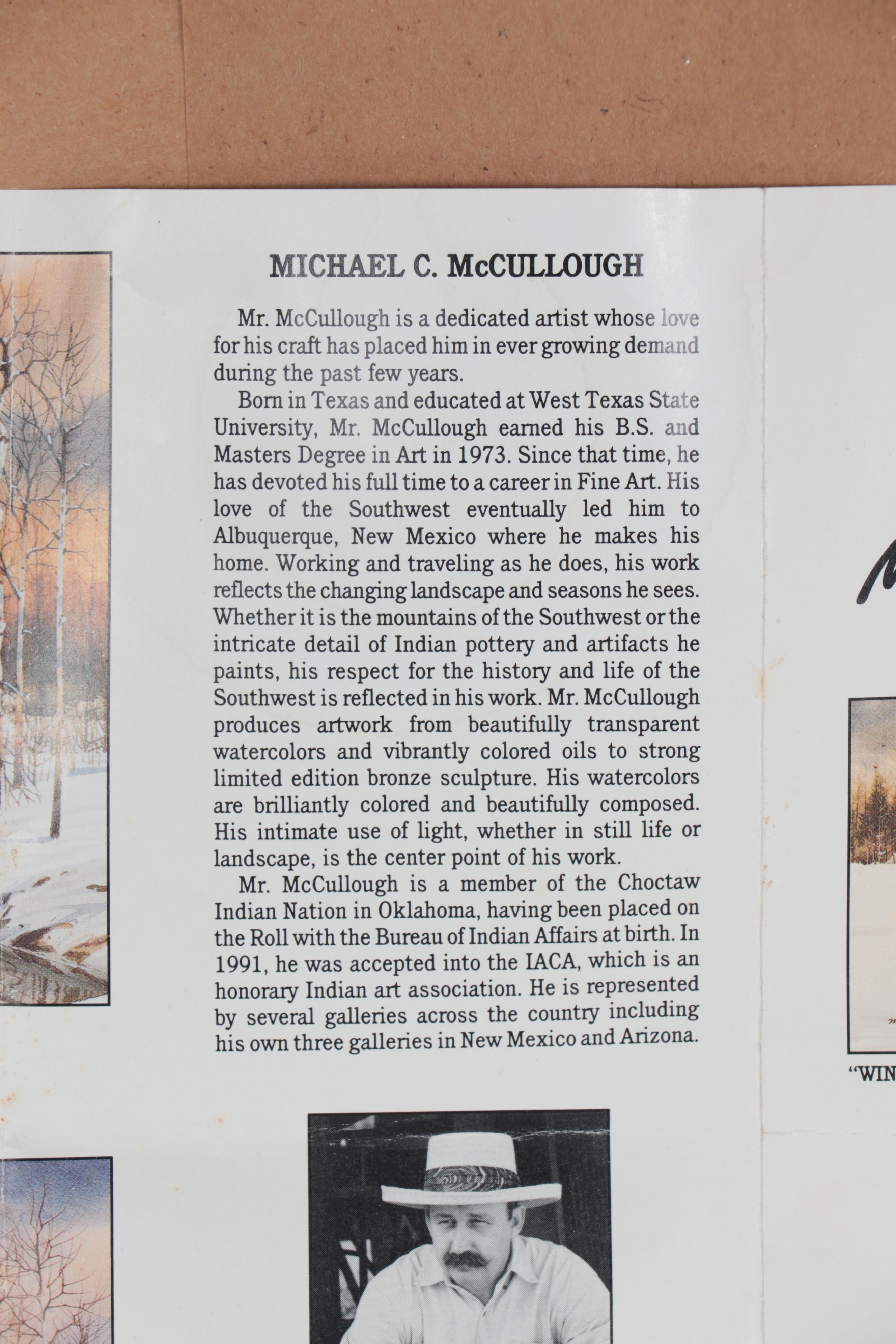 Michael McCullough Watercolor Painting "Taos Morning"