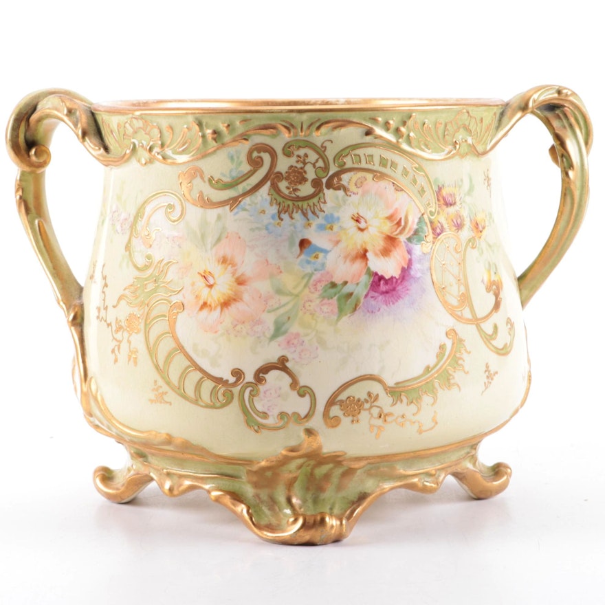 Royal Bonn of Germany Gilt Decorated Porcelain Centerpiece, 1890–1920