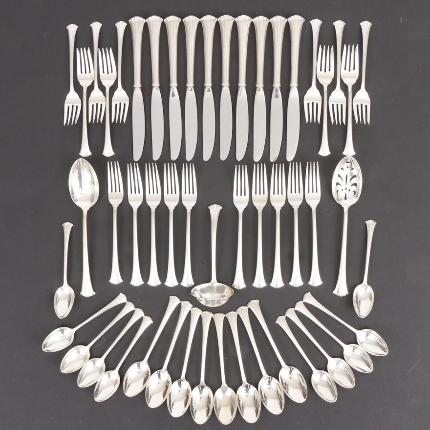 Gorham "Newport Scroll" Sterling Silver Flatware and Serving Pieces