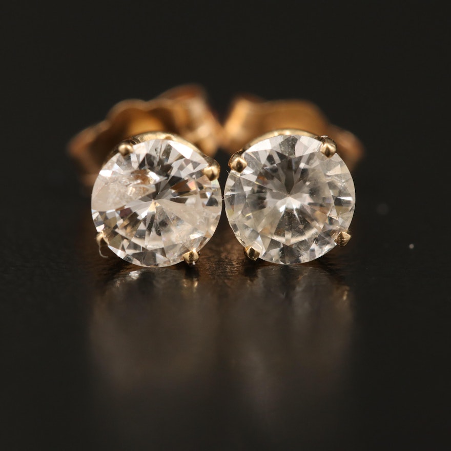 14K 0.96 CTW Diamond Stud Earrings