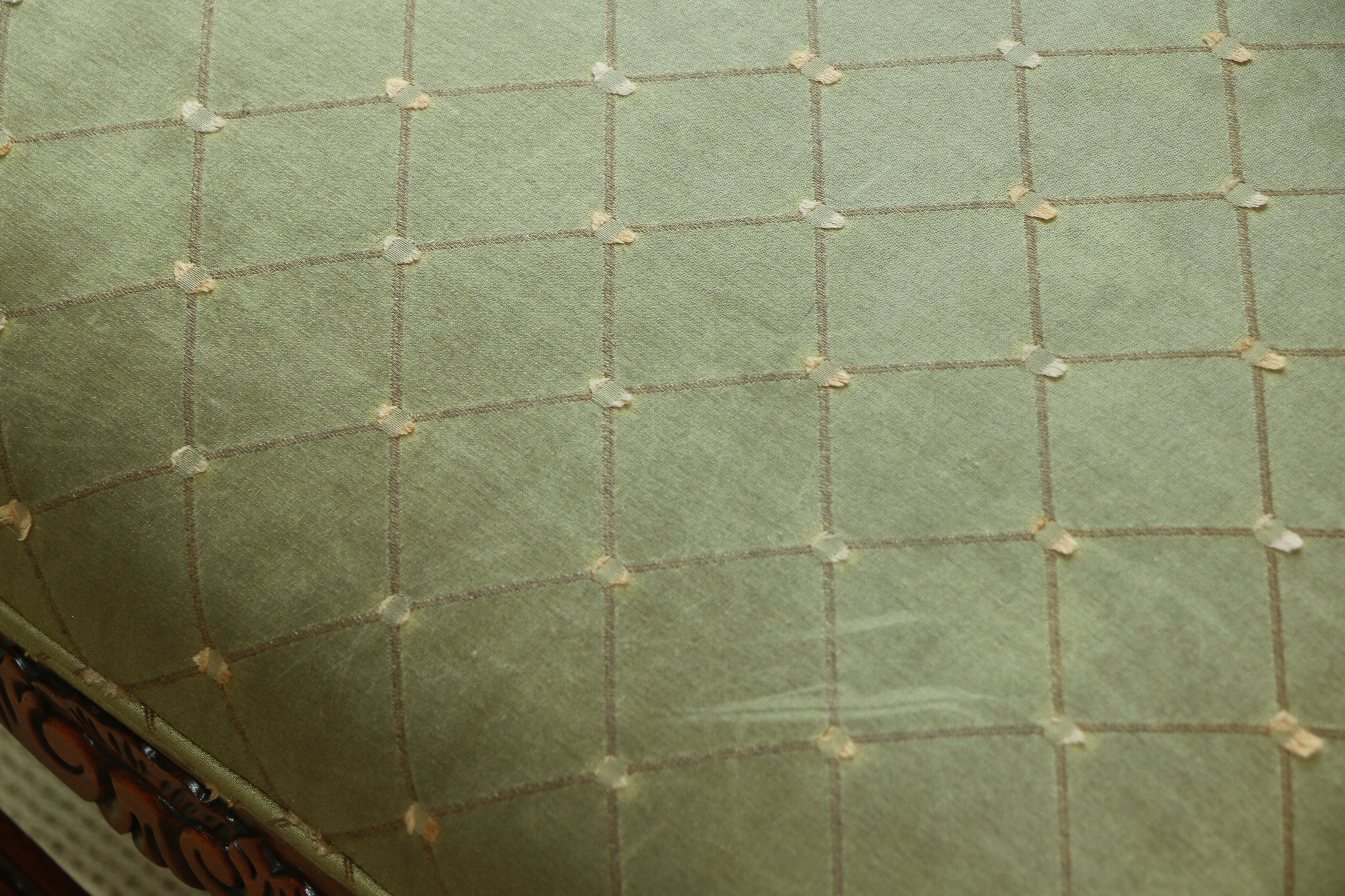 Drexel-Heritage Upholstered Armchair and Ottoman