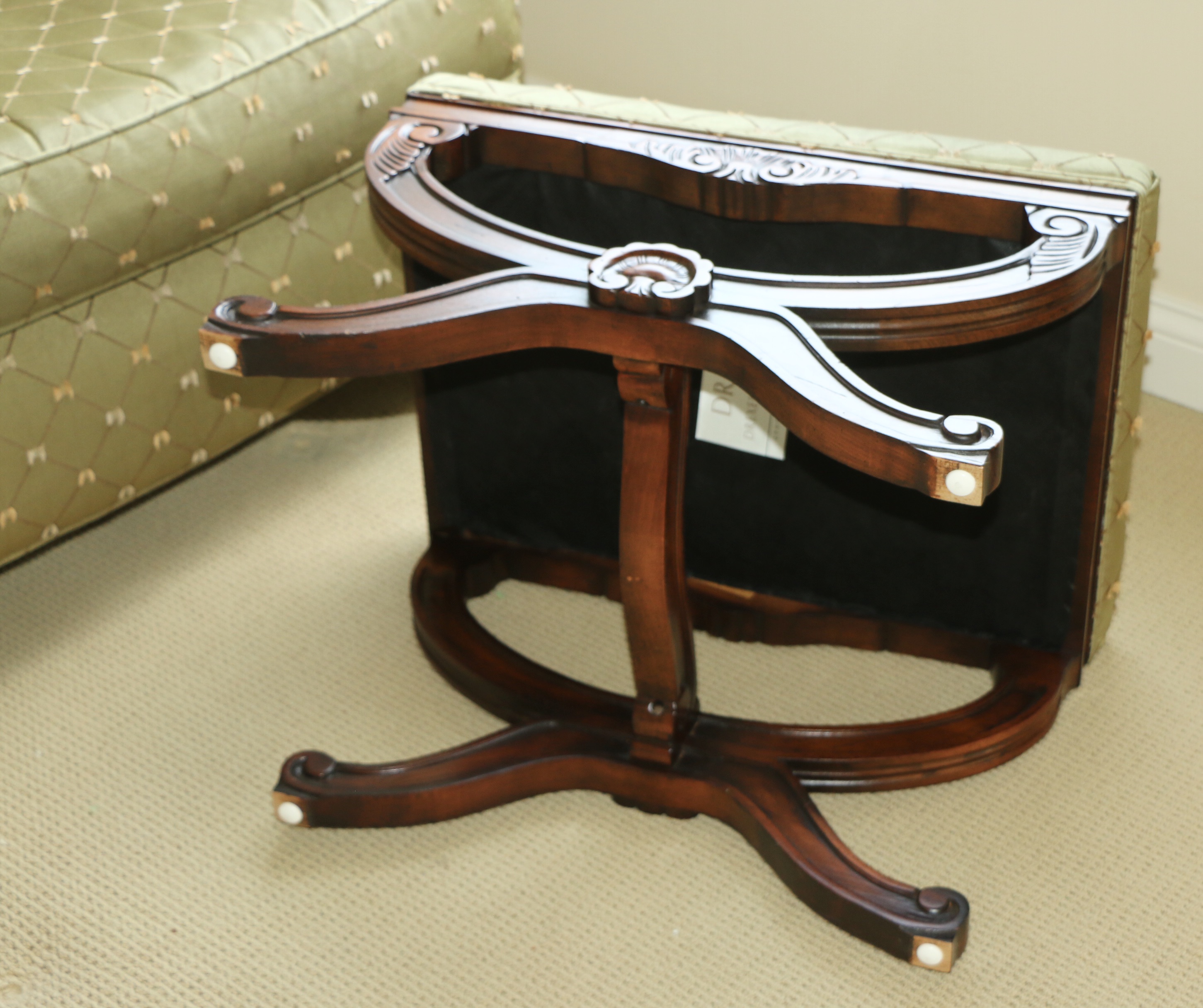 Drexel-Heritage Upholstered Armchair and Ottoman