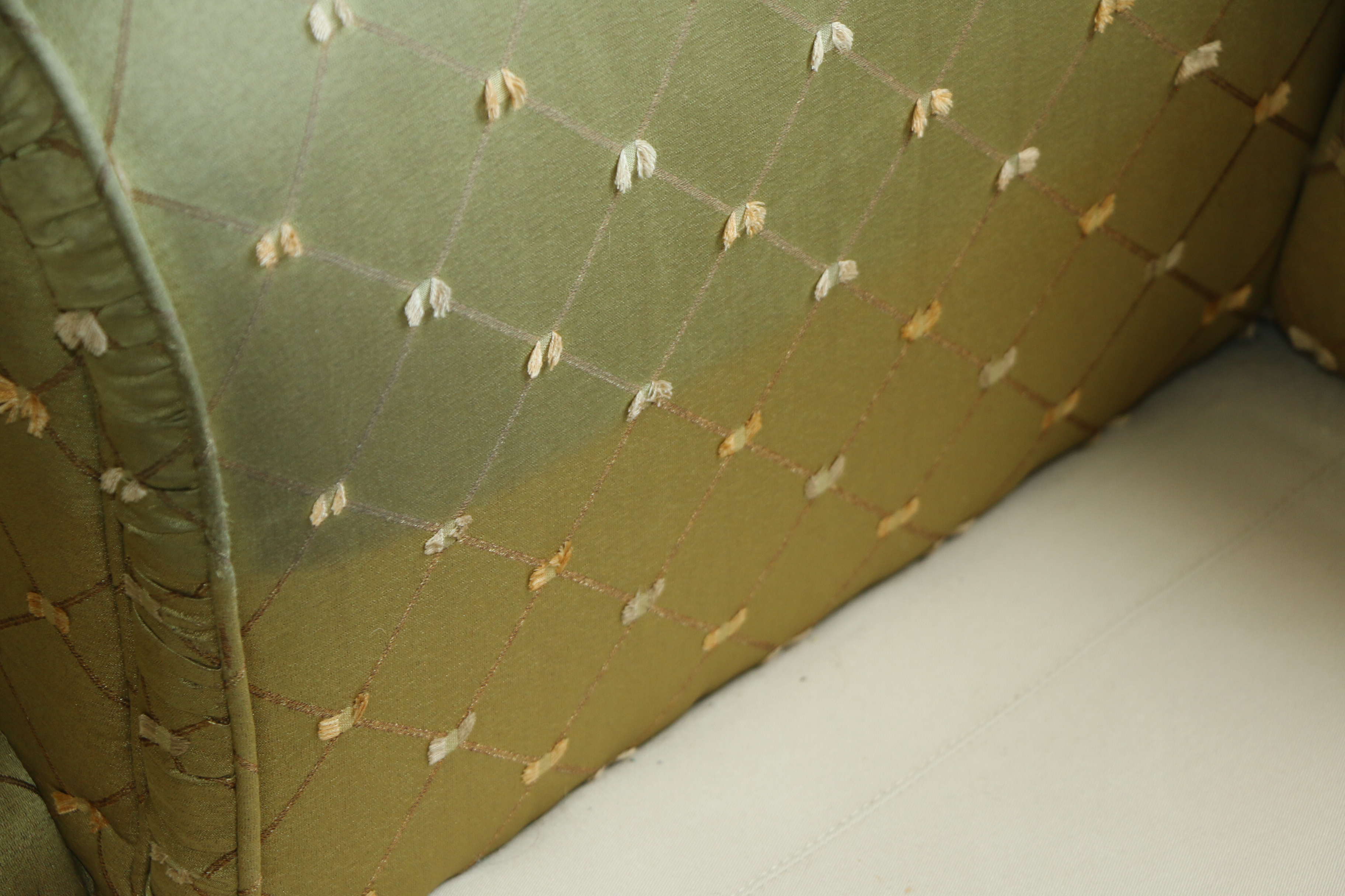 Drexel-Heritage Upholstered Armchair and Ottoman