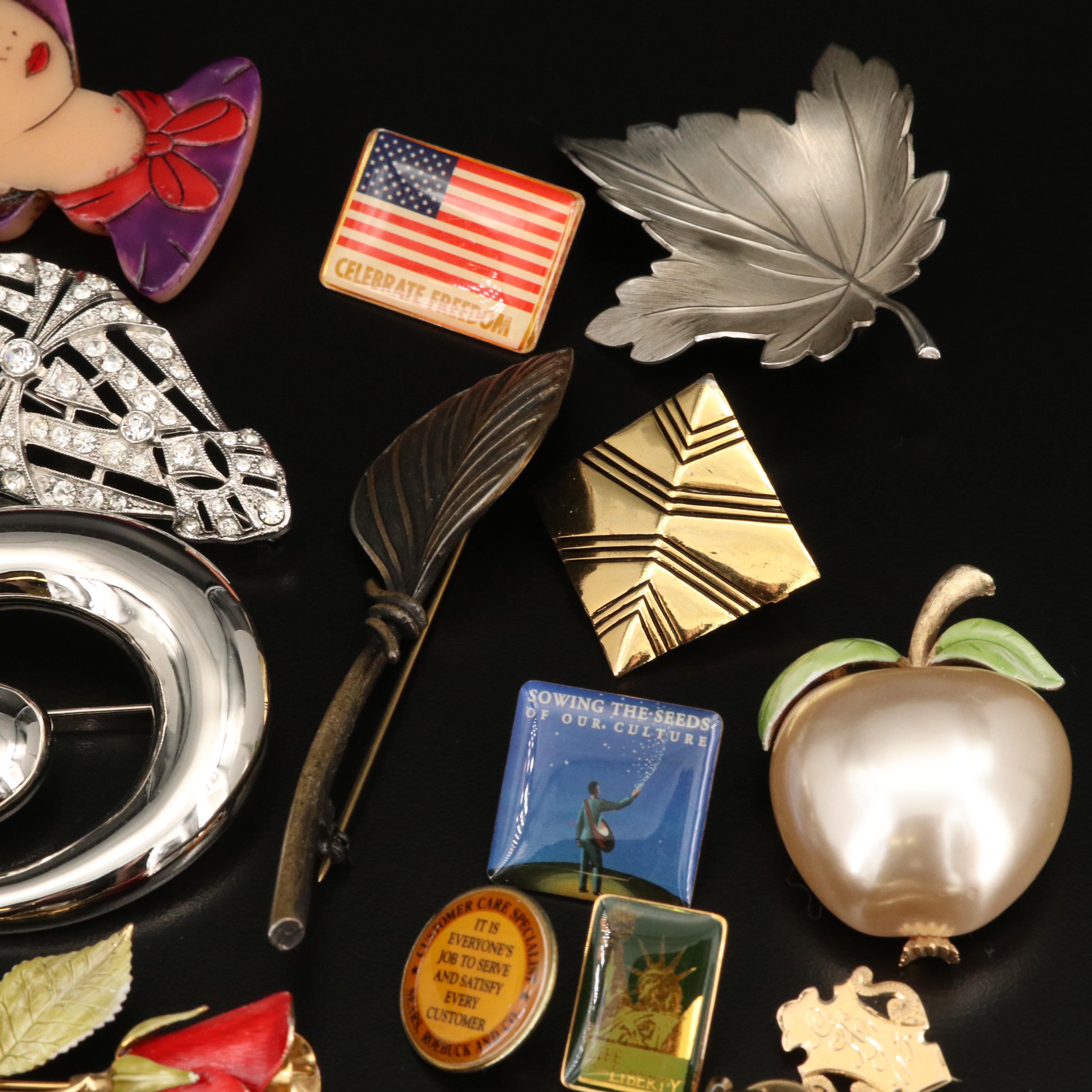 Antique and Vintage Brooches and Pins Featuring Wells, Anson and Giovanni