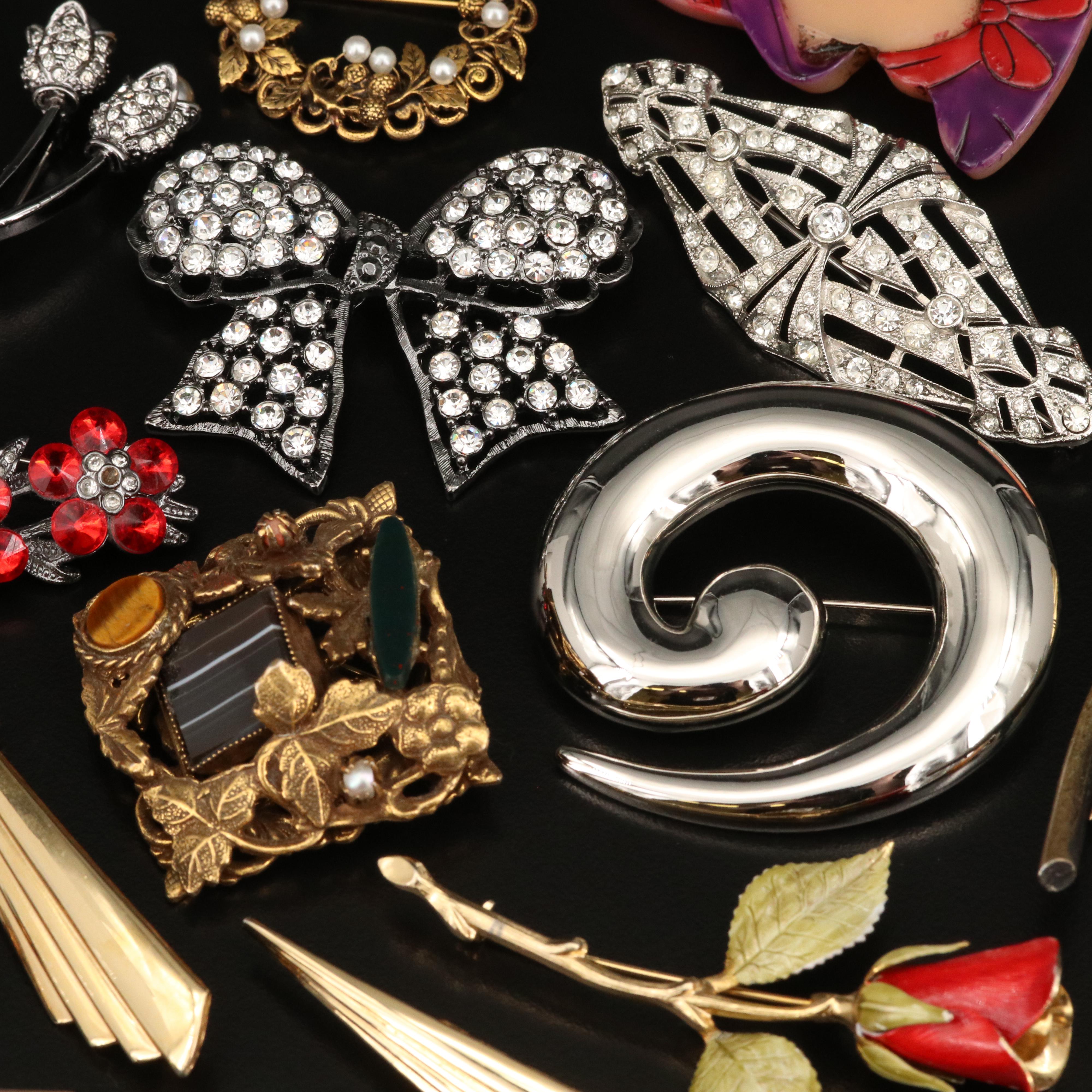 Antique and Vintage Brooches and Pins Featuring Wells, Anson and Giovanni