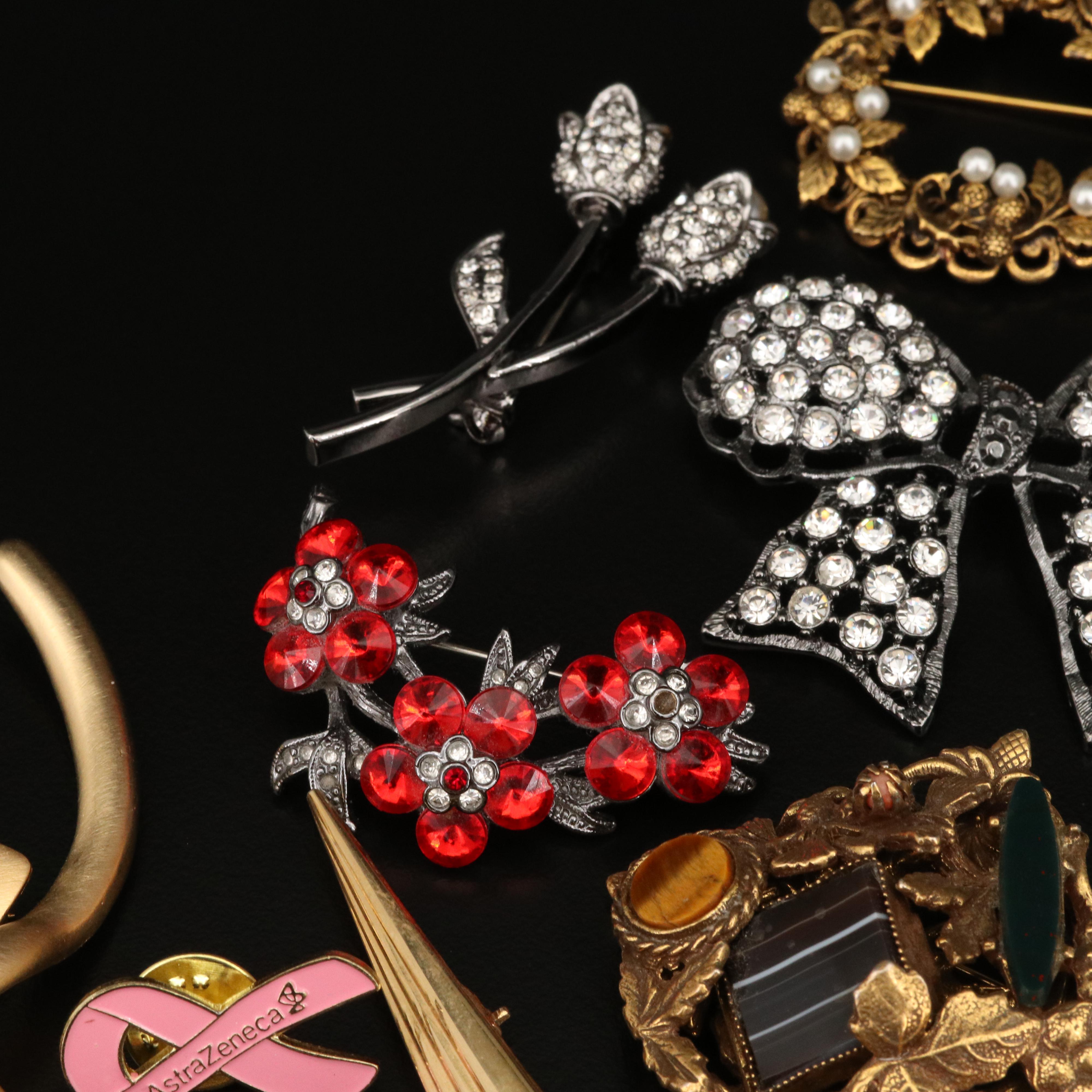 Antique and Vintage Brooches and Pins Featuring Wells, Anson and Giovanni