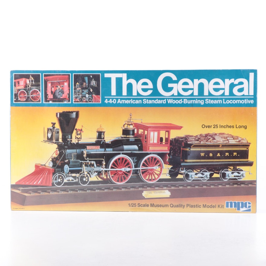 MPC "The General" Steam Locomotive Plastic Model, Unopened