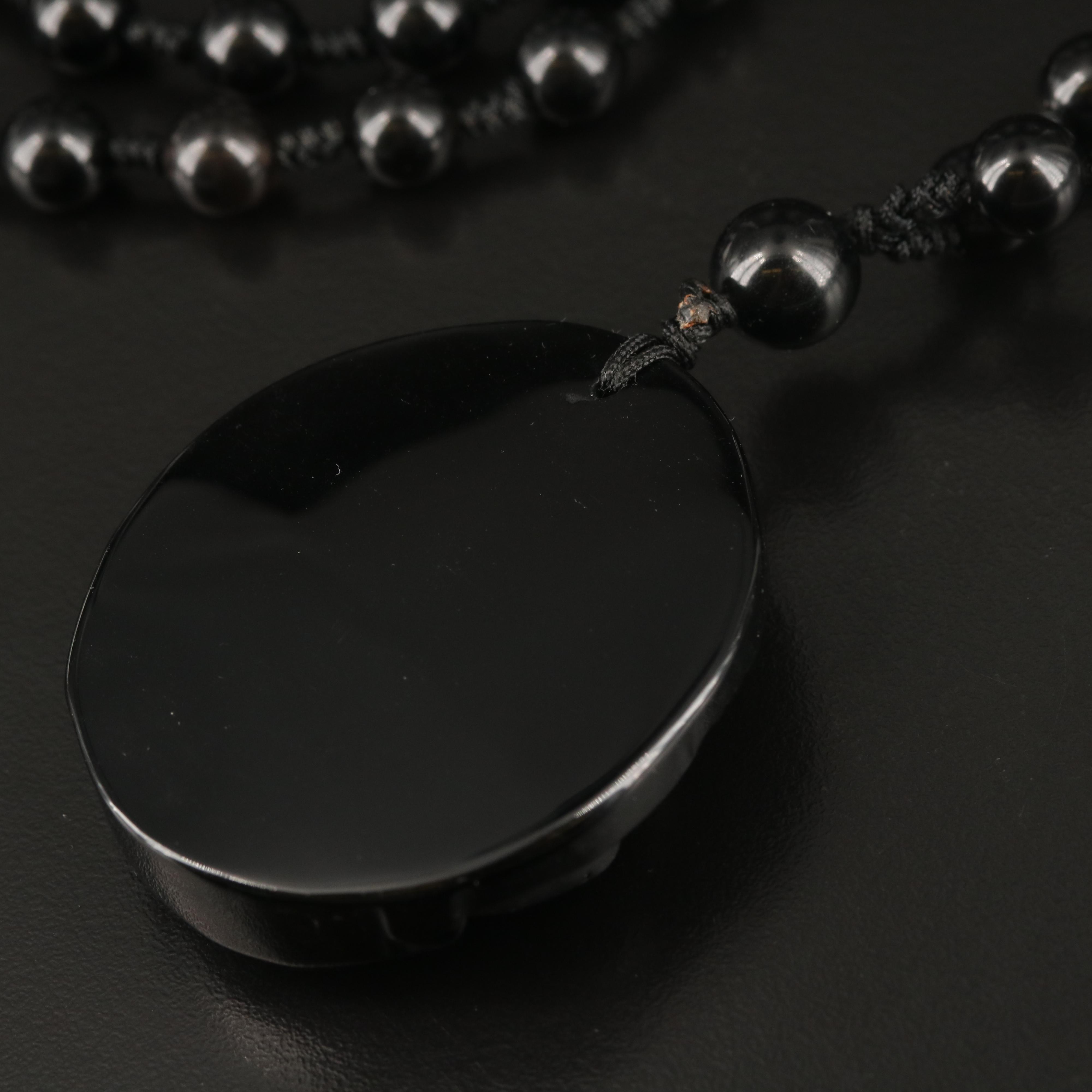 Budhai Obsidian Necklace