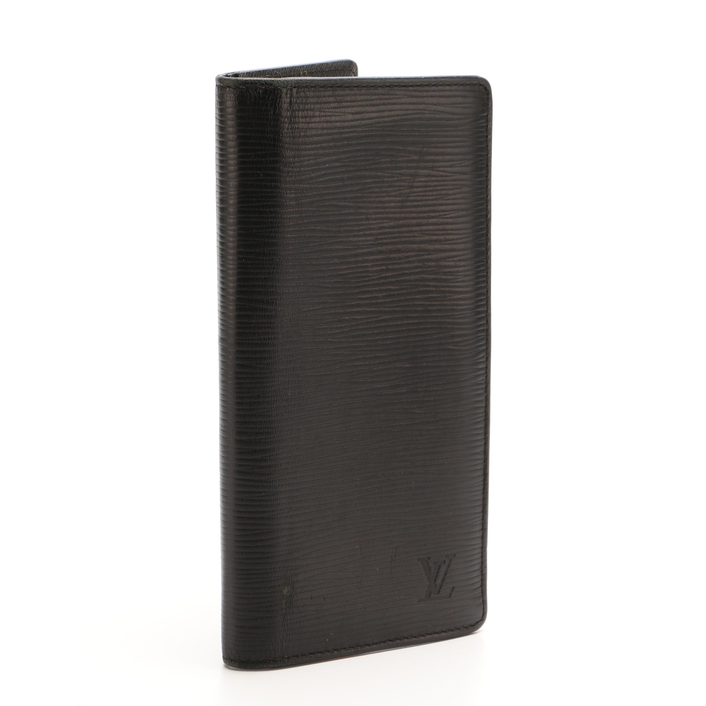 Louis Vuitton Brazza Wallet in Black Epi Leather