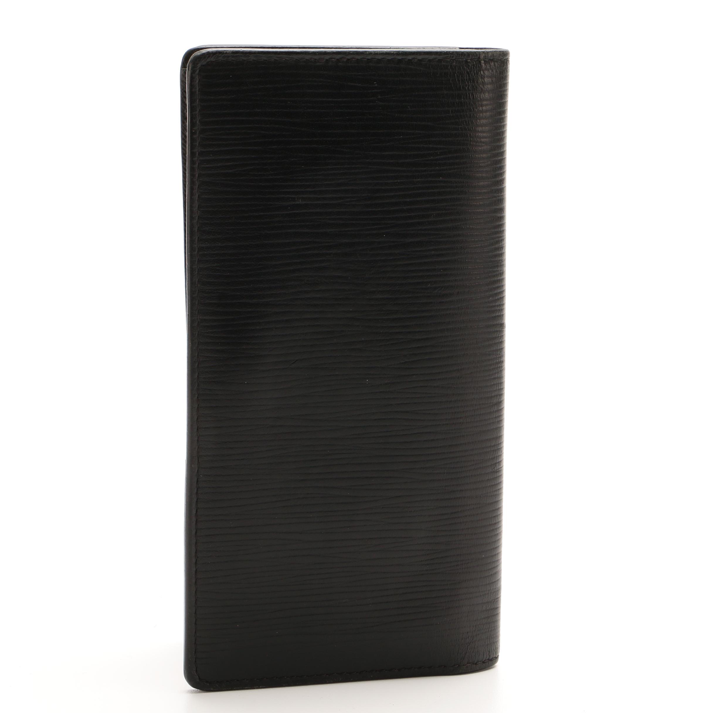 Louis Vuitton Brazza Wallet in Black Epi Leather
