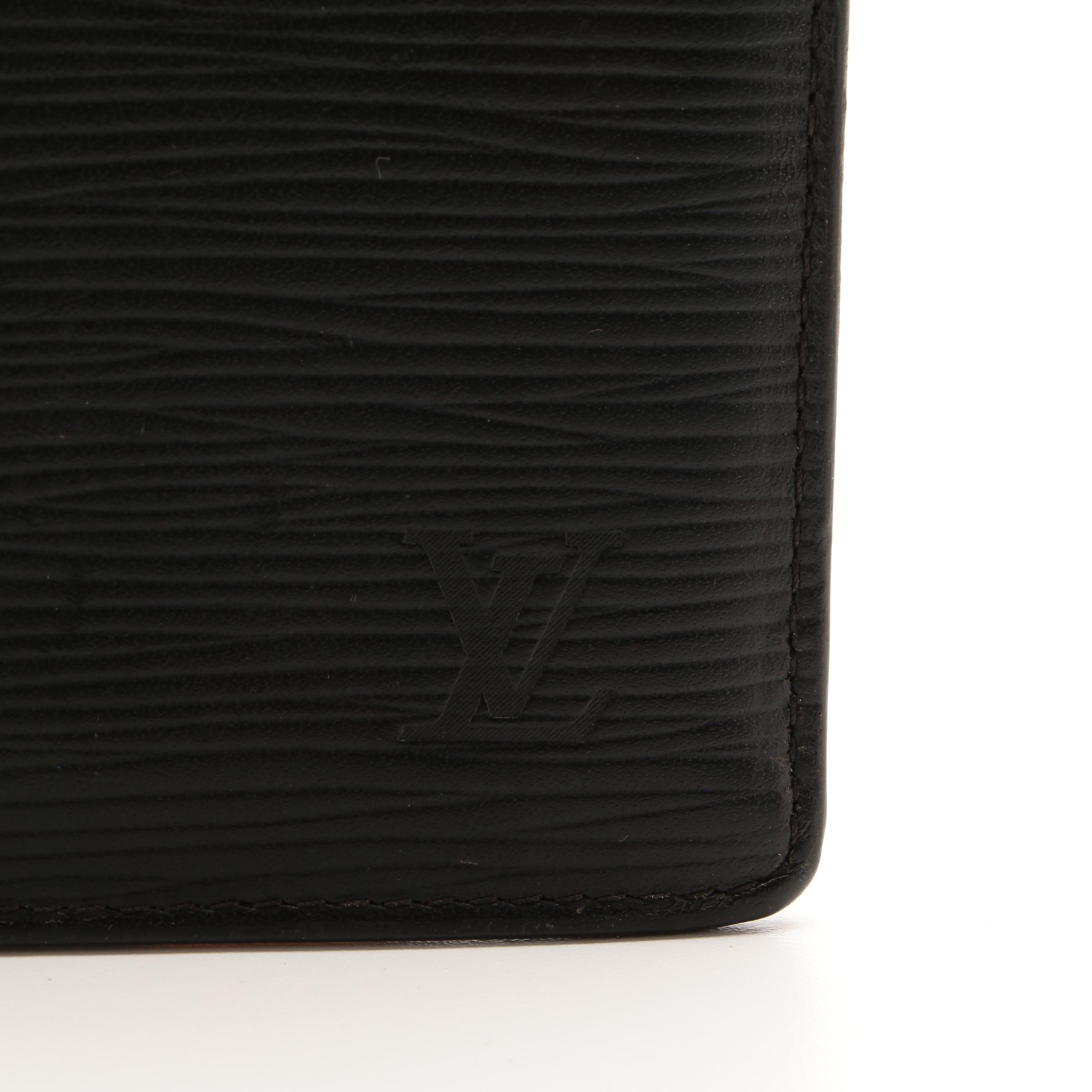 Louis Vuitton Brazza Wallet in Black Epi Leather